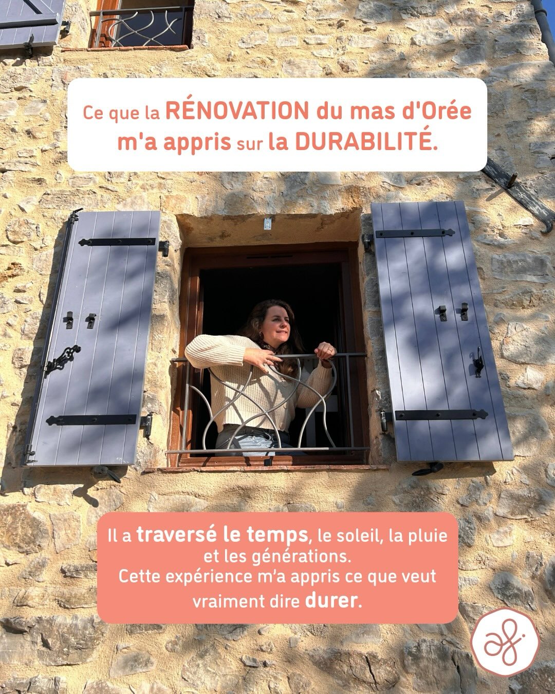 Travailler sur le mas d’Orée m’a rappelé une chose essentielle :
La durabilité, ce n’est pas une mode.
C’est du réel.
Du temps, du respect, du sens.
Leçon 1 : la patience.
Rien de durable ne se fait dans la précipitation.
Leçon 2 : la matière a une mémoire.
Préserver l’existant, c’est honorer l’histoire du lieu.
Leçon 3 : la simplicité est une force.
Les solutions simples et naturelles tiennent souvent le mieux dans le temps.
La durabilité, c’est construire pour aujourd’hui…
et pour ceux qui vivront après nous.
Envie d’un intérieur durable, réfléchi et qui traverse le temps ?
Écrivons votre projet ensemble :)
#durabilité #rénovationdurable #architectureintérieure #ecoconception #patrimoine #rénovationresponsable #slowdesign #matériauxnaturels
Aurelie Faure Architecte d’intérieur à Montpellier