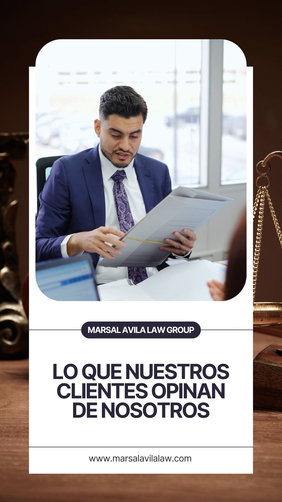 Una recopilación de algunas de las muchas opiniones que hemos recibido este año de nuestros clientes, como parte de nuestro compromiso constante por evaluar y elevar la calidad de nuestros servicios en Marsal Avila Law Group.
Sabemos que en Illinois existen numerosas firmas que ofrecen apoyo y asesoría migratoria. Sin embargo, también sabemos que el conocimiento legal no lo es todo. La calidad humana, la claridad en la comunicación y el trato profesional marcan una diferencia real en la experiencia de cada cliente, y nuestro equipo lo entiende profundamente.
Desde la primera llamada hasta la resolución de cada caso, nos esforzamos por brindar un servicio excepcional, transparente y respetuoso. Para nosotros, lo más importante es que cada persona que confía en nosotros sienta que está en manos responsables, preparadas y verdaderamente comprometidas con su bienestar.
La primera consulta es gratuita. Llámenos: 773-762-2500
#abogadosdeinmigración
