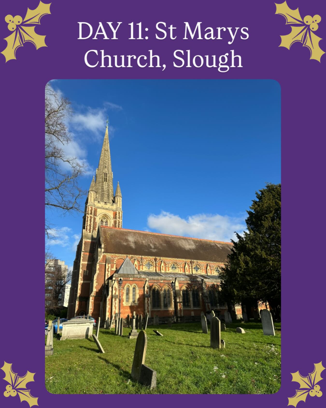 CHURCH ADVENT CALENDAR: DAY 11-St Marys Church, Slough
Today I’m on site carrying out the Quinquennial Inspection at St Mary’s Church, Slough, so it felt fitting to feature it as today’s Advent church.
St Mary’s is a substantial Grade II* listed building, constructed in the Victorian period in a rich Decorated Gothic style. It is built of brickwork with stone dressings.
A building of significant scale and presence, St Mary’s continues to play a central role in the spiritual and community life of Slough- making its ongoing care and
conservation all the more important.
#Advent2025 #ChurchArchitecture #BuildingConservation
#QuinquennialInspection #ListedBuildings #StMarysSlough #VictorianGothic
#conservationarchitect