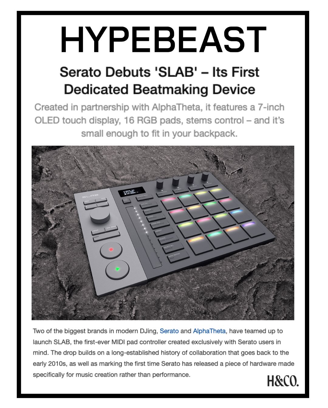 Last week @serato unveiled SLAB, their latest groundbreaking innovation and first-ever dedicated controller for Serato Studio. SLAB unlocks an intuitive beat-making process for artists of all levels. Plug it in to your laptop and cook up on the spot with its sleek, lightweight design. Serato continues to be a leading force at the intersection of culture, creativity, and cutting-edge music tech.