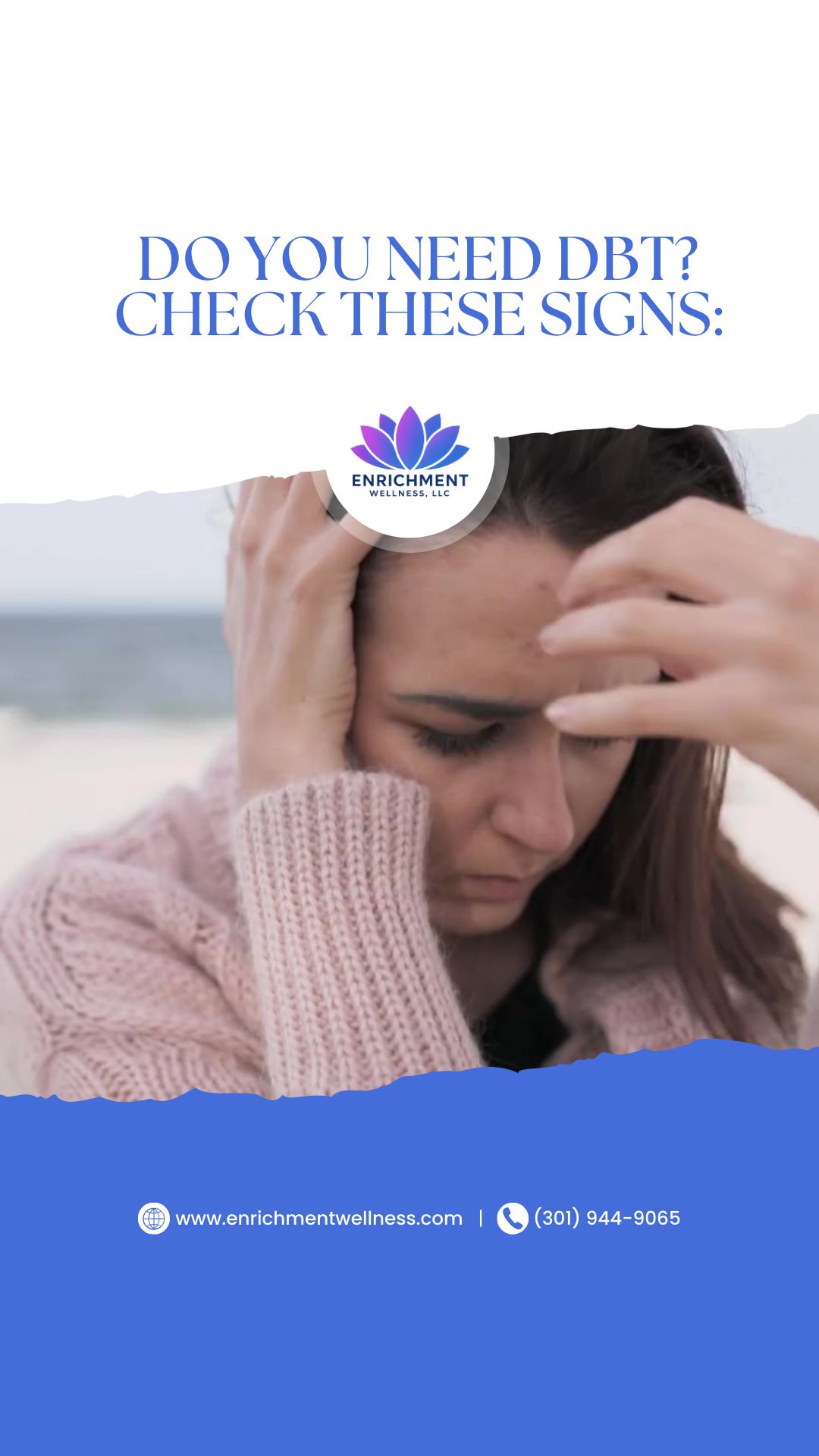 If these signs feel familiar, DBT might be the support you’ve been searching for.
We’re here to help.
Explore DBT at Enrichment Wellness
www.enrichmentwellness.com
#dbtsupport #therapyawareness #emotionalhealing #enrichmentwellness