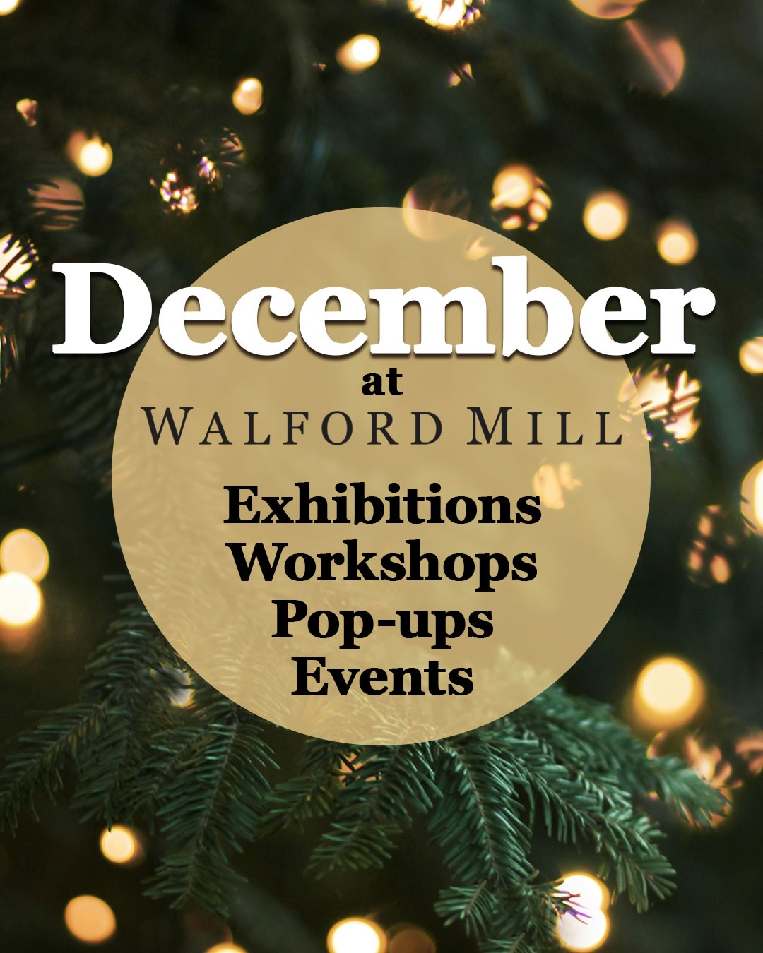 ✨ December at Walford Mill Crafts ✨
Shopping HEAVEN - inside our ancient walls and in the little gingerbread house you’ll find a huge range of locally made, gorgeous one-of-a-kind gifts they’ll treasure.
Our ‘Holly & Ivy’ shopping extravaganza in the main exhibition space is already proving very popular, and it runs right through to Christmas Eve for those last minute gifts.
Featuring work by Dorset artists and beyond, you’ll find Christmas decorations, original art, ceramics, glass and jewellery.
Add to that our wonderful resident artists work for sale making the whole mill look like handmade shopping heaven. A craft fair that never ends!
Resident makers:
@wendynuttjewellery
@seaparrott
@debbykirbysilk
@delicious.jewellery
@march_pottery
@madebypowley
@flutterbiesden
@melaniewardcreative
@ali.woodgate.artist
@kyleighspapercuts
@creativechameleon.biz
@jacquifairweatherceramics
@atthepatch
@coastal_finds_unlimited
@carolinesoer
We are only a short 10 minute walk from Wimborne Square (off stone lane), or there’s Walford Mill pay and display car park right next door. It’s free entry, wheelchair friendly and dogs are most welcome.
There’s the delicious @littlepickleatthemill cafe in our courtyard serving mulled wine, mince pies and hot chocolate or stay for a gorgeous lunch. Best cafe in town!
Come for a festive workshop! Loads going on - full details and info on our website, book direct with the tutors.
Opening hours
Monday - closed to public
Tuesday - closed to public
Wednesday - 10am until 5pm
Thursday - 10am until 5pm
Friday - 10am until 5pm
Saturday - 10am until 5pm
Sunday - 11am until 4pm
Christmas week opening hours:
Monday 22nd Dec - 10am until 4pm
Tuesday 23rd Dec - 10am until 4pm
Christmas Eve - 10am until 2pm
(then CLOSED until 7th Jan)
We can’t wait to welcome you to show you our delights!
#walfordmillcrafts #christmasindorset #wimborneminster #wimborne @wimbornebid