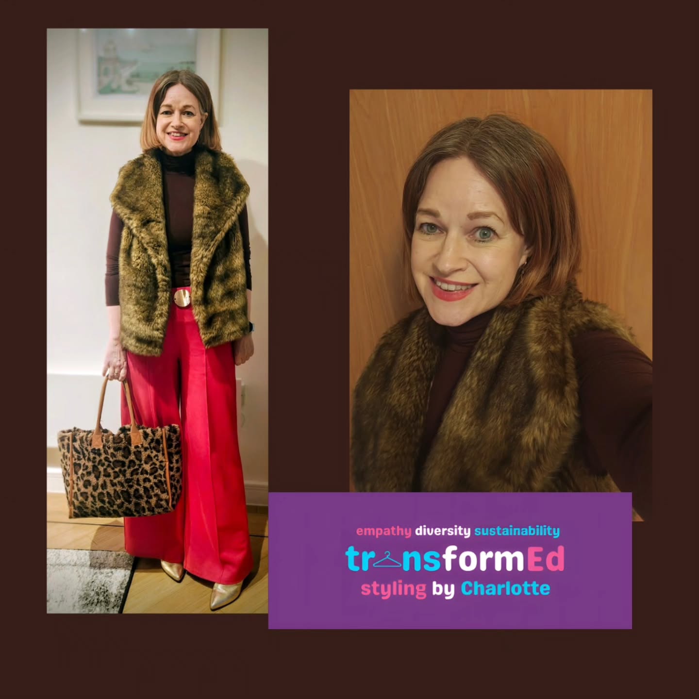 Festive dressing doesn't have to mean a Christmas jumper... It can mean textures like faux fur, metallics and festive colours like red. This is today's outfit for a Christmas meal out with friends.
โค๏ธ๐ค
Trousers and roll neck @_kettlewell
Faux fur gilet preloved originally @baukjen
Bag and boots preloved
๐คโค๏ธ
Personal Styling Hull
Colour Analysis Hull
Sustainable Styling