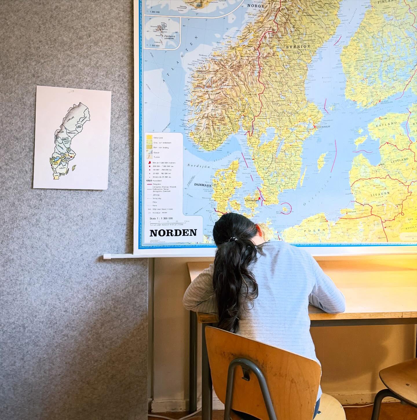 S4 lär sig mer om Sverige genom att rita ett eget Sverige, med lite kartstöd🗺️🌏