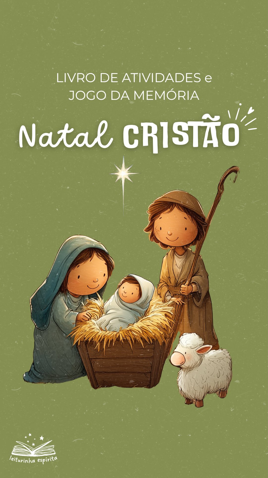✨ Quer viver um Natal mais cristão com as crianças ainda hoje?
___Nosso kit “Natal Cristão” - que inclui Jogo da Memória e Livro de Atividades - já está disponível em arquivo digital — é só comprar, baixar e imprimir para começar a brincar agora mesmo! 💛✨
Acesse o link da bio @leiturinhaespirita ou visite
👉 leiturinhaespirita.com.br/loja
___Assim, você apoia o nosso projeto enquanto suas crianças se divertem e aprendem mais sobre o verdadeiro significado do Natal com Jesus 🌟