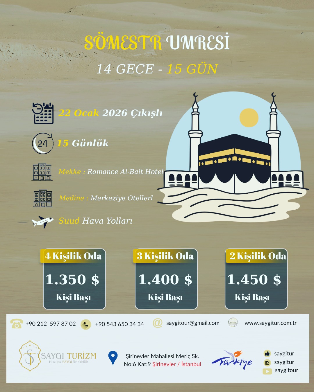 Sömestr Umresi İçin Yerinizi Almakta Geç Kalmayınız...
#mekke #medine #kabedeyiz #keșfet