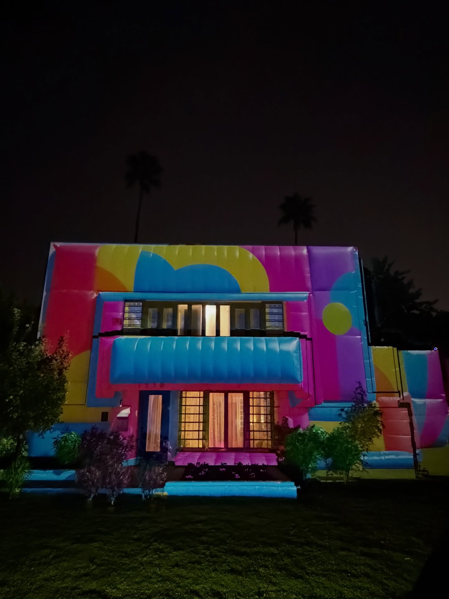 Playing around with custom projections… from a bounce house to gingerbread to Victorian… this is just the beginning.