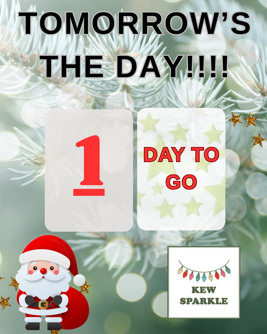 ✨ Tomorrow’s the day! ✨
We’re so excited — Kew Village is where all the magic happens.
Get ready for Kew Sparkle… it’s going to be unforgettable! ✨🎄💫
#kew #kewsparkle #westlondonmums #surreymums #christmastime #community #supportlocal #soexcited