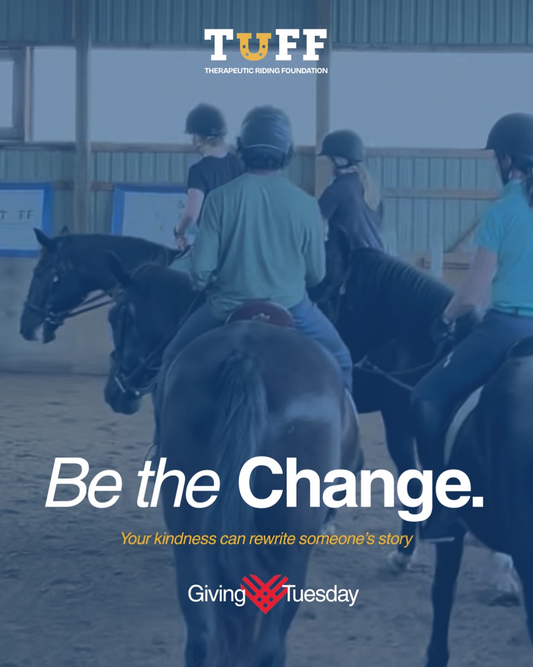 Today is #GivingTuesday !❤️
This year, we’re raising funds so that no youth is turned away from the magic of our equine therapy program due to financial barriers. In 2025, with your help we were able to double our numbers and we want to keep growing in 2026 and need your support.
Please consider donating to TUFF on this day and help more young people access this unique form of healing as well as take part in the global generosity movement that is GivingTuesday.
To donate to our campaign, check out the link in our bio 🔗
#radicalgenerosity #tufftherapeuticridingfoundation