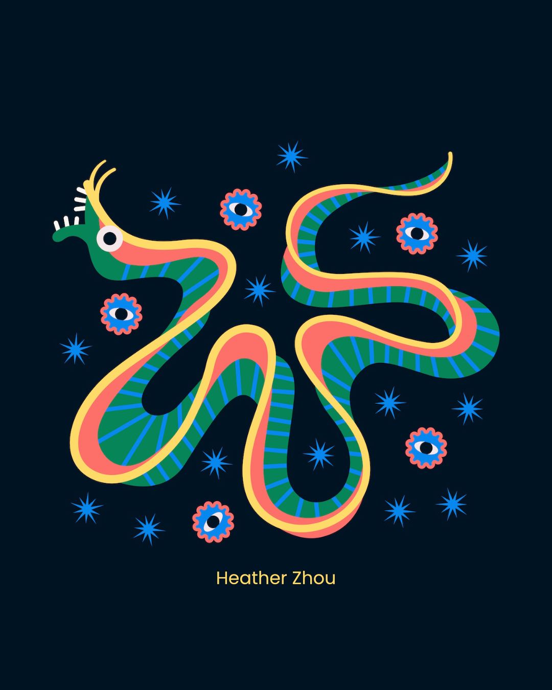 Ribbon eel 🎗️ 🐍 👁️
.
.
.
#illustration #animalillustration #seacreature #characterdesign #creativedesign #surfacedesign #creativedesigner #graphicartist #artlicensing #artcollaboration #artistcollaboration #playfuldesign #playfulart #textiledesign