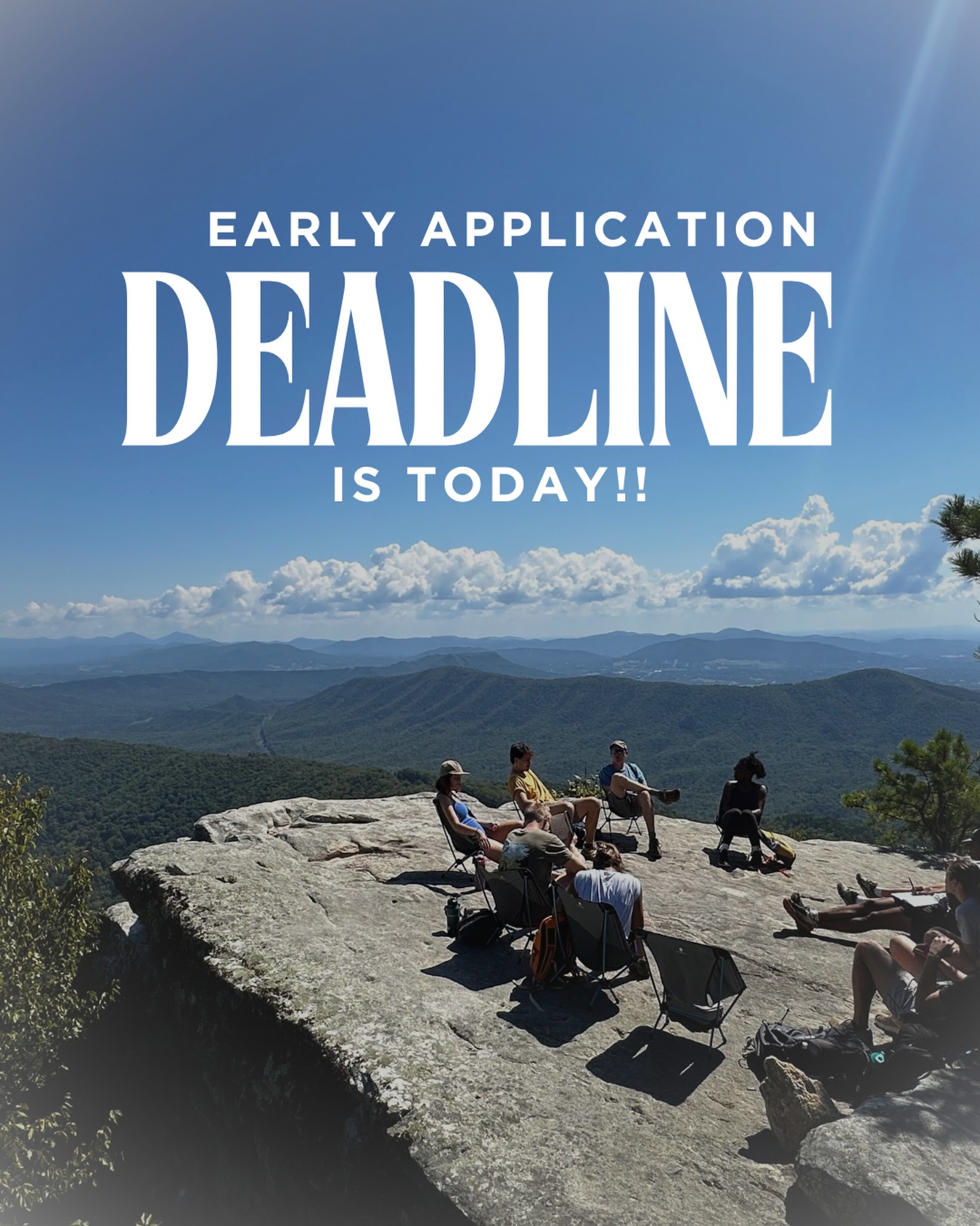 Today is our Early Application Deadline!
We only have a few spots left for the next class of Blue Ridge Fellows but if you’re interested, we’d love for you to apply.
This is a year that shapes you, stretches you, and stays with you for the rest of your life. If you’ve been thinking about it… today’s the day.
Apply now, we can’t wait to meet you!
#fellows #blueridgefellows
