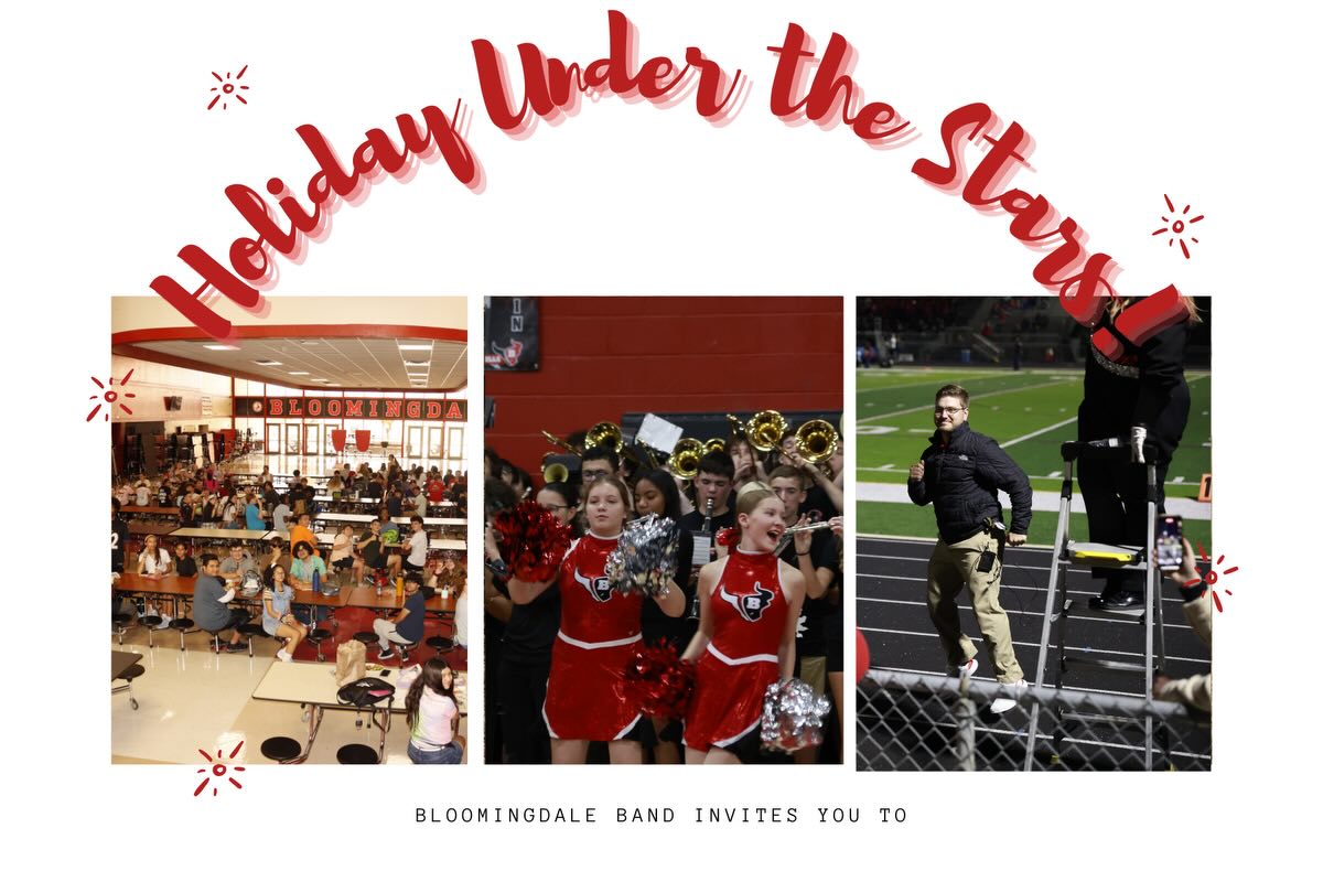 Join Bloomingdale Band at Holiday Under the Stars! thursday dec 11 at the football field!!
#band #concert #highschoolband
