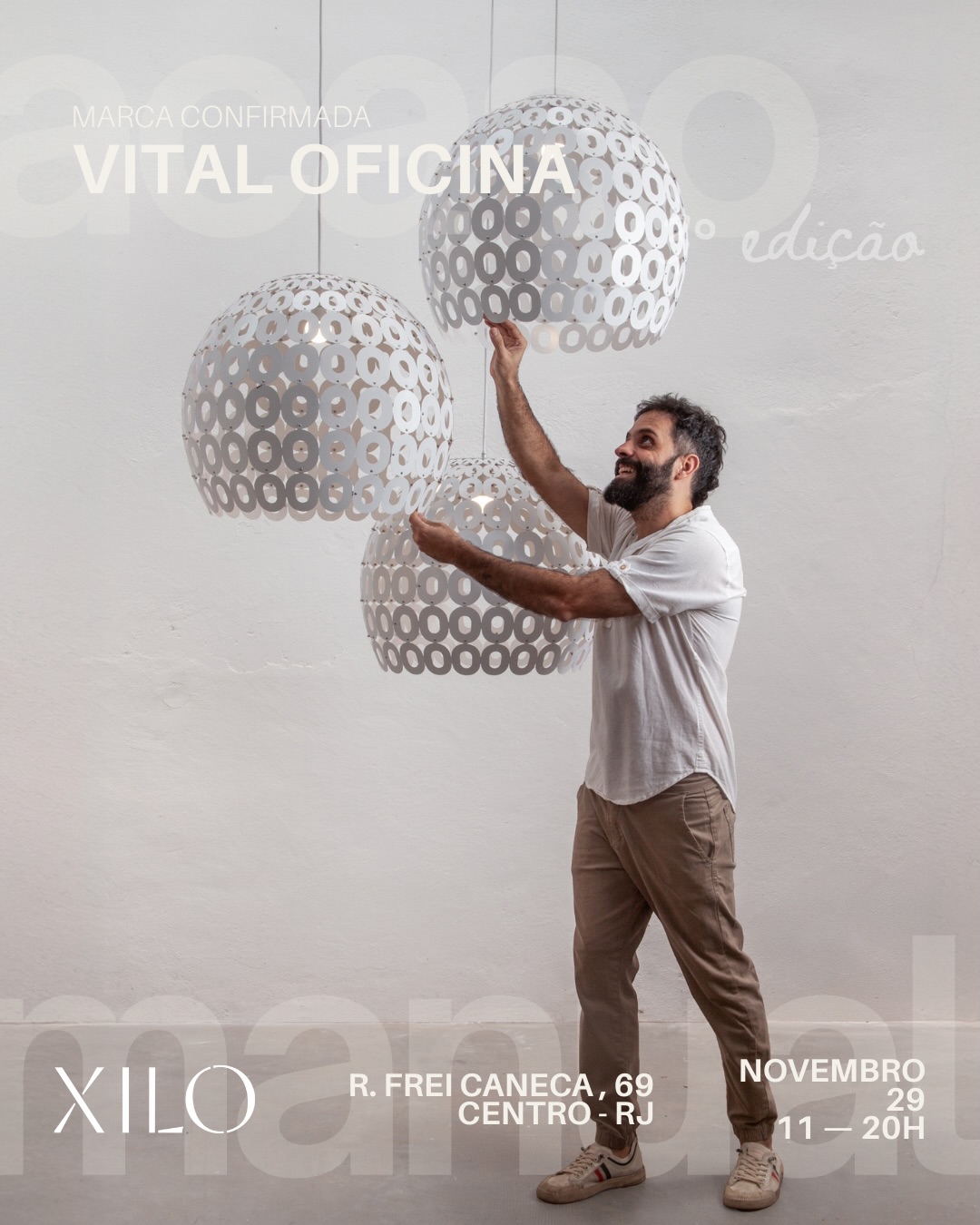 Neste Sábado vou participar da feira Acaso Manual, no prédio da Xilo, no Centro do Rio. A feira celebra o encanto do inesperado no fazer manual, reunindo mais de 15 marcas incríveis com peças exclusivas, protótipos e coleções especiais – todas com descontos especiais para a ocasião!
Além de garimpar, você poderá se inspirar conhecendo os designers residentes e seus ateliês, ou mesmo colocar a mão na massa com a oficina criativa, “Crie sua cadeira” com Manu Almeida. Além disso teremos Flash Tattoo, Drinks deliciosos do Bar do Calma, comidinhas e música ao vivo com DJ para completar a experiência.
📅 Sábado, 30/11
⏰ 11h às 21h
📍 Xilo – Rua Frei Caneca, 69, Centro, Rio