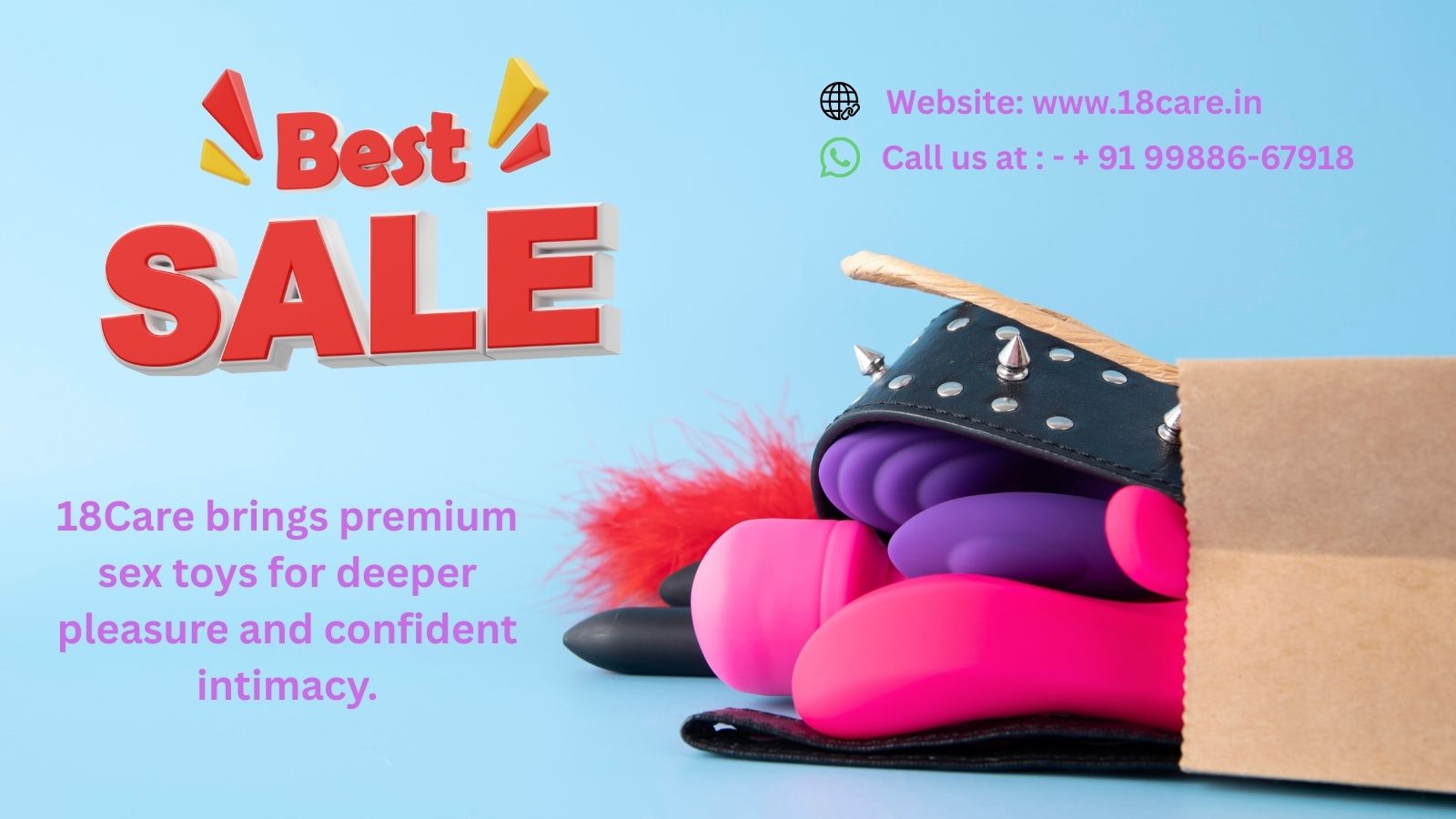 Order now online sex toys at our Website: - www.18care.in
link in bio
Call / WhatsApp us at: - 99886-67918
#18care #18toys #sextoys #adulttoystore #adulttoystoreonline #india #pleasure #pleasureproducts #women #womenempowerment #vibrátor #vibrator #massager #analtoys #toysforsale #toysforgirls #toysforadults #selflove #couple #femalehealth #womenhealth #wellness #femalewellness