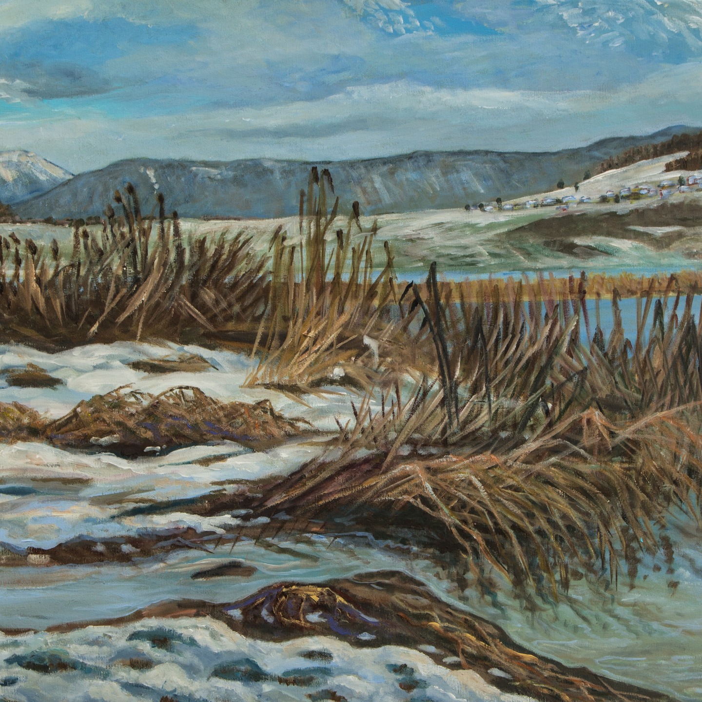 Winter paintings! Last week GRENGSPITZ MURTEN