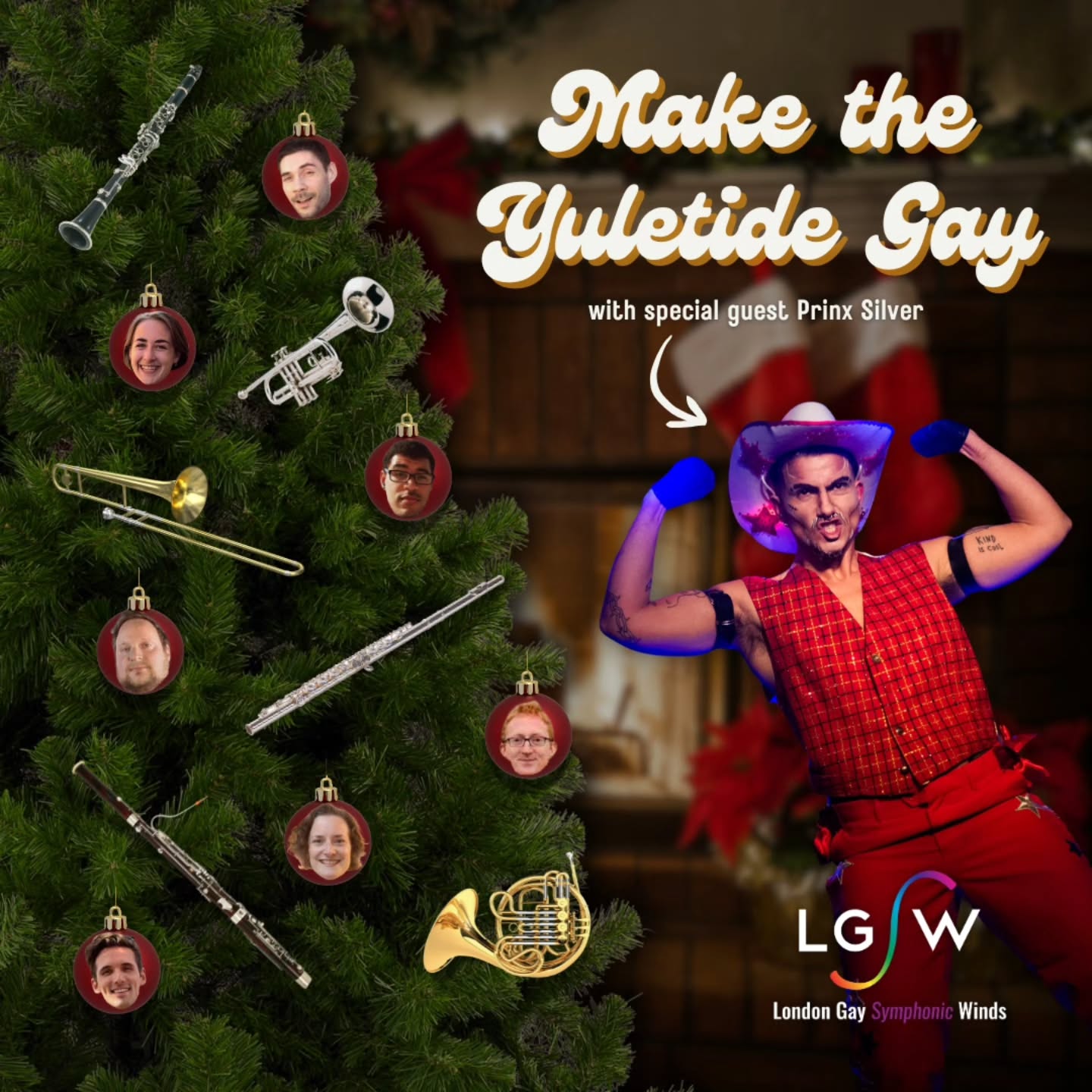 ✨ We’re delighted to announce our festive compère - @prinxsilver! ✨
Tickets are selling out fast for Make the Yuletide Gay, so do get yours now to avoid disappointment! Join us this Saturday for mince pies, mulled wine and to hear all your Christmas favourites! 🎄🎶
Tickets are available via the link in our bio! 🎟️
.
.
.
.
.
#lgsw #londongaysymphonicwinds #maketheyuletidegay #gaymusic #queermusic #lgbtqcommunity #gaylondon