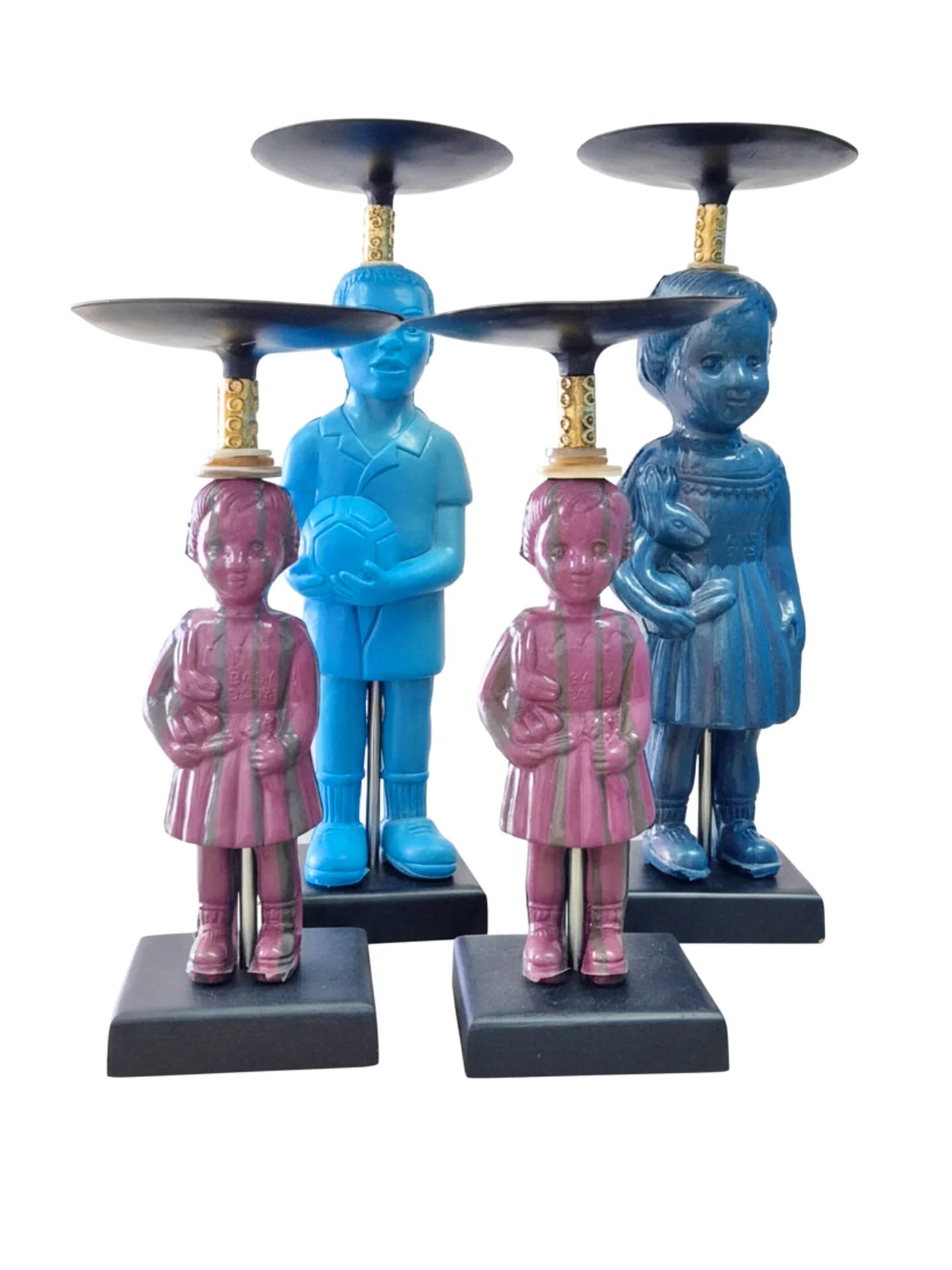 a little army from our youth, holding light for the next to come.
auntie dede doll candle holders for your home aesthetics