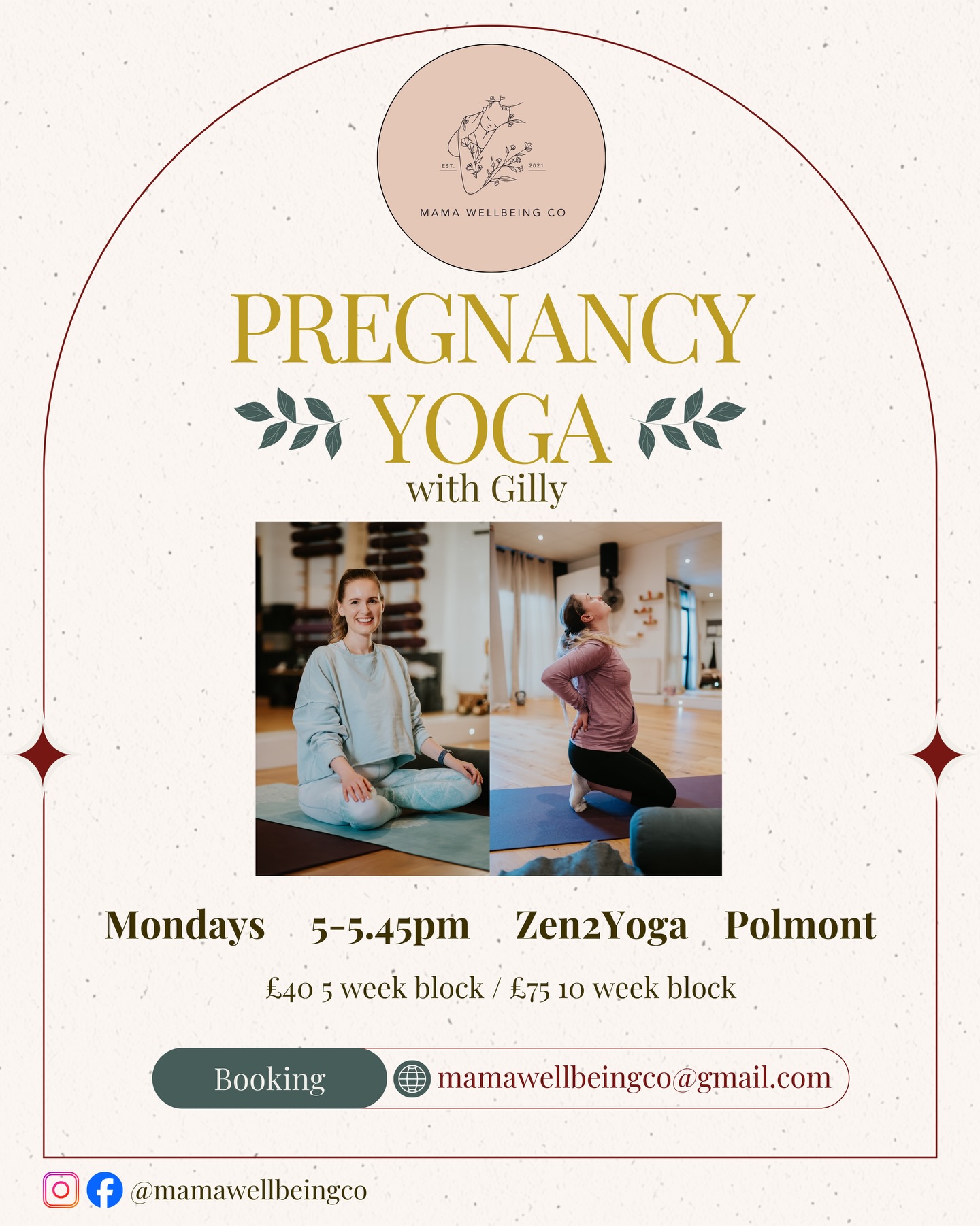 From Monday 26th January I will be back on the mat 💛
I’m so excited to be returning to pregnancy yoga and welcoming you back into this space.
Places are limited as I ease back into teaching, so if this feels like the right time for you, please get in touch to reserve your spot.
I’d love to welcome you there,
Gilly x ✨
EDIT - sorry I have reposted, despite proof reading many times I originally posted my wrong email oops - it’s correct now 💛
#pregnancyyoga #prenatalyoga #pregnancyyogafalkirk #pregnancyyogaforthvalley #polmont
