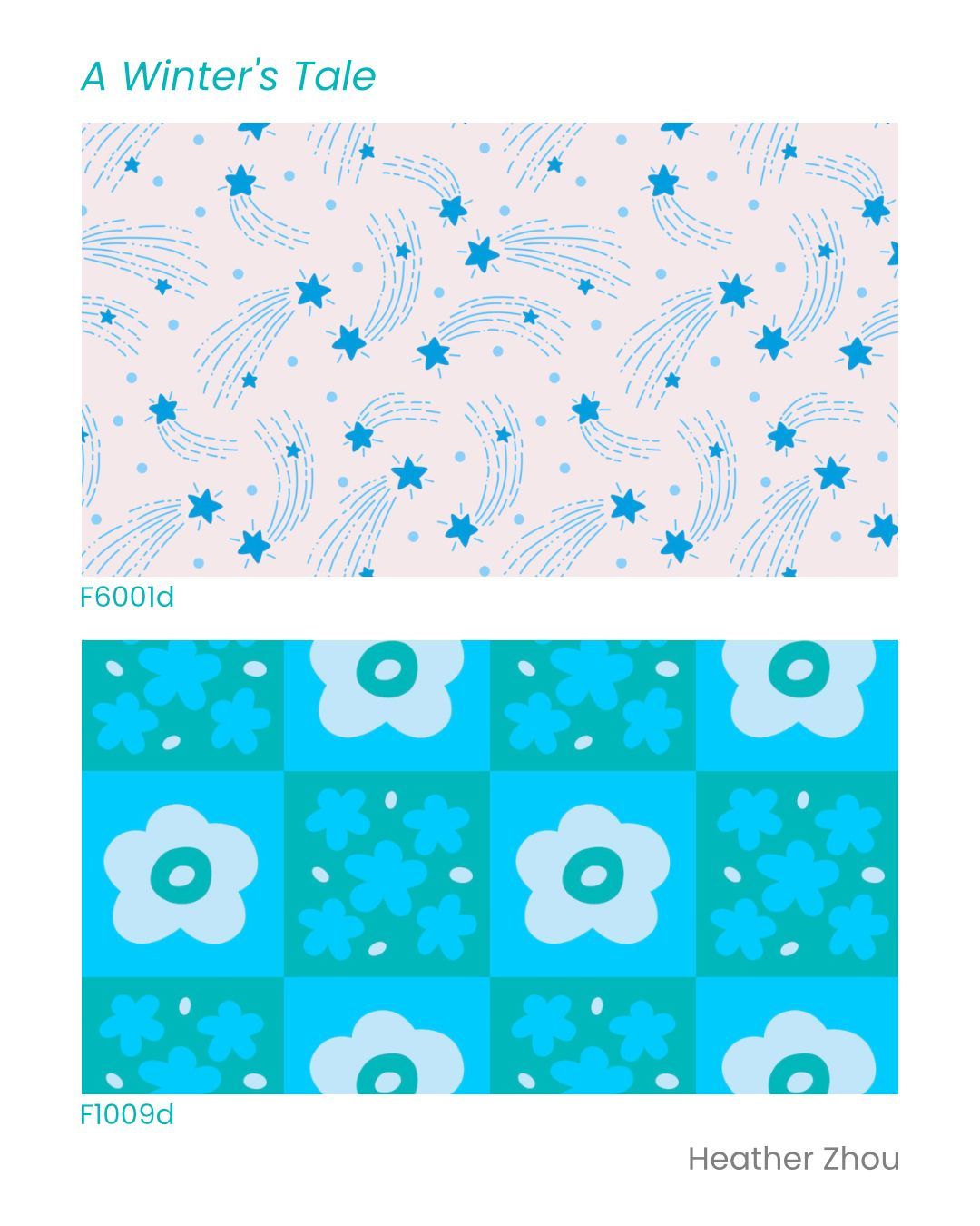 A Winter's Tale ❄️ 🧊 🩵
A curated design collection named after a song.
.
.
.
#illustrator #surfacepattern #winterart #graphicartist #textiledesign #surfacedesign #wintervibes #cooldesign #minimaldesign #playfuldesign #natureillustration #floralart #floraldesign #madeinaffinity