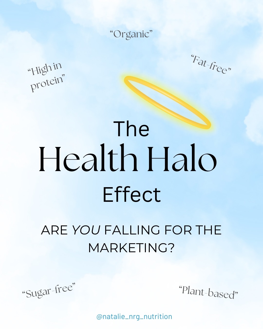 The truth behind health halos 👼🏼
Every week, more brands jump on the “healthy” bandwagon - adding buzzwords, bold claims, and clever packaging designed to steer consumer choices. But health isn’t a marketing strategy. It’s science, context, and understanding what your body genuinely needs.
We’ll be breaking down the most common health halos we see in clinic:
* “high-protein” products
* special low-fat products
* sugar-free
* plant-based
* organic
Our goal? To help you see past trends or misleading labelling and make confident, evidence-based decisions that support your personal body composition goals, hormones, gut health and long-term well-being.
Stay tuned for the mini-series. We’re all about health, science-backed and simplified.
#healthhalo #misleading #healthyeating #eatwellbewell #nrgmatrixclinic
