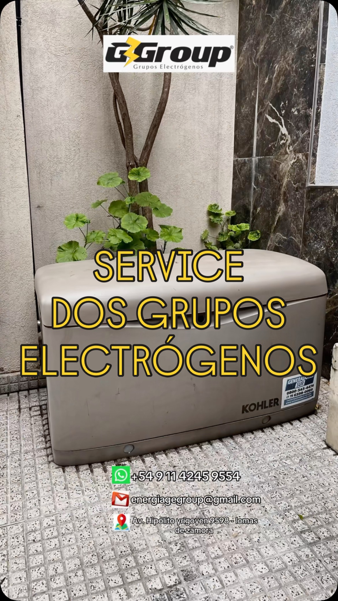 Comunícate con nosotros para recibir más información!
VENTAS - ALQUILER - REPARACIÓN - SERVICE - REPUESTOS - VISITAS TÉCNICAS - GASIFICACIONES.
GGROUP - Energia segura, siempre.
WHATSAPP: +54 9 11 4245 9554
MAIL: energiagegroup@gmail.com
UBICACIÓN: Av. Hipólito Yrigoyen 9598 - Lomas de zamora
#gruposelectrógenos #energíaconfiable #energíasininterrupciones #energíafiable #alquilergrupoelectrógeno #whatsapp #diesel #grupoelectrógeno #gas #reparación #alquiler #venta