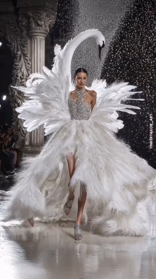 Imagine being the the beautiful Swan you always dreamed of... 🦢
@tinkertailorart #aiwedding #aiweddingdress