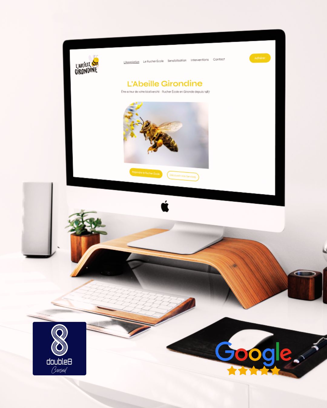 Pour ceux qui nous suivent, vous avez eu l'occasion de voir à quel point on adore les abeilles ! Alors c'est toujours avec plaisir quand on peut filer un coup de main à une association apicole pour le développement et la sauvegarde des abeilles. L'Abeille Girondine est une association 1901, ils forment les apiculteurs amateurs depuis 1987 avec leur rucher école. La nature est précieuse, beaucoup parlent, ils agissent ! Songez qu'une cuillère à café de miel correspond à la quantité produite par une abeille tout au long de sa vie, savourez la, elle est précieuse 😮
#webdesign #siteinternet #entrepreneurlife #digital #agenceweb #double8_conseil #tpe #microentrepreneur #microentreprise #microentreprise🇫🇷 #conseilsmarketing #conseilsmarketingdigital #conseilenimage #conseilenimageetcommunication #bordeauxmaville #bordeauxbeauté #conceptstore #transformationdigitale #webdesigner #webdevelopment #webdesignagency #followme #frenchmagician #design #branding