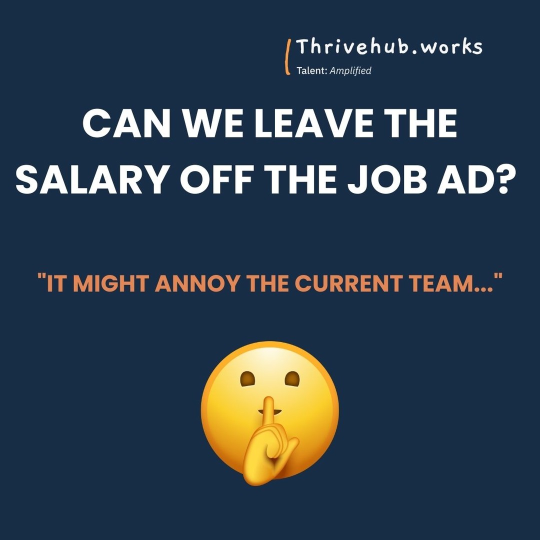 We need to stop using the fear of current employees being 'annoyed' as a justification for salary secrecy.
It's something I stand by, and will continue to champion. For clients and candidates alike.
Take note if you're looking for a new role right now and you can't see salaries advertised. It might not be for the reason you think.
If revealing the compensation for a new role is going to cause "uproar" internally, the job ad ISN'T the problem. (Shock)