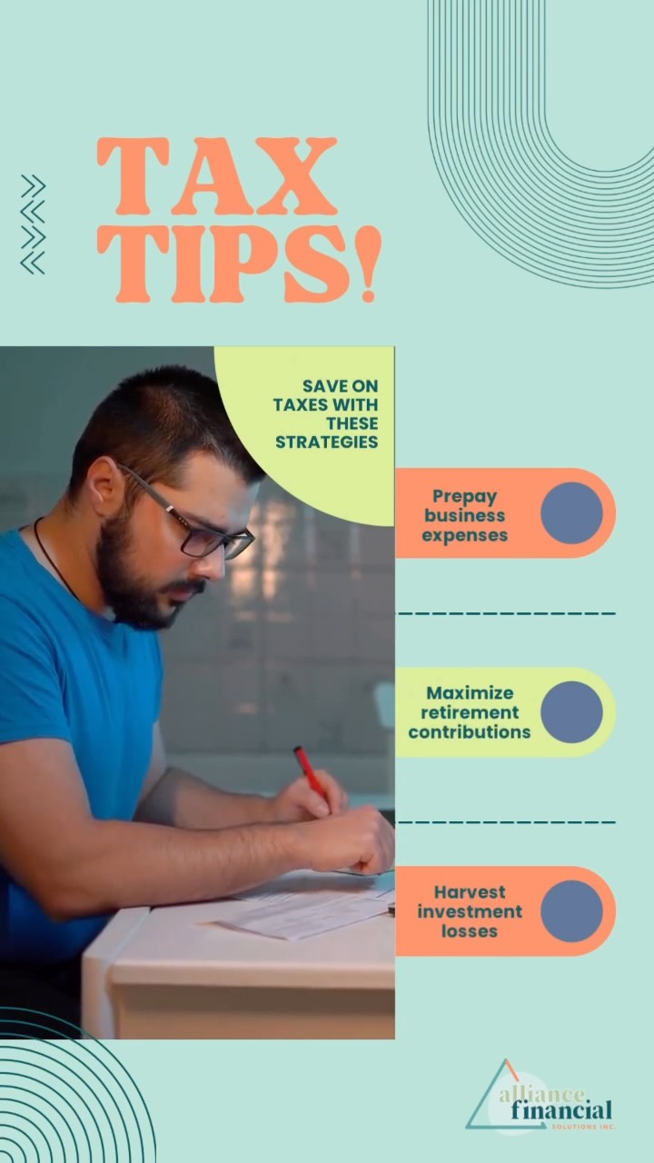 Smart tax moves = more money in your pocket.
Ready to dive deeper into tax-saving strategies?
Reach out and letās chat:
alliancefinancialinc.com
#TaxTips #SavingMoney