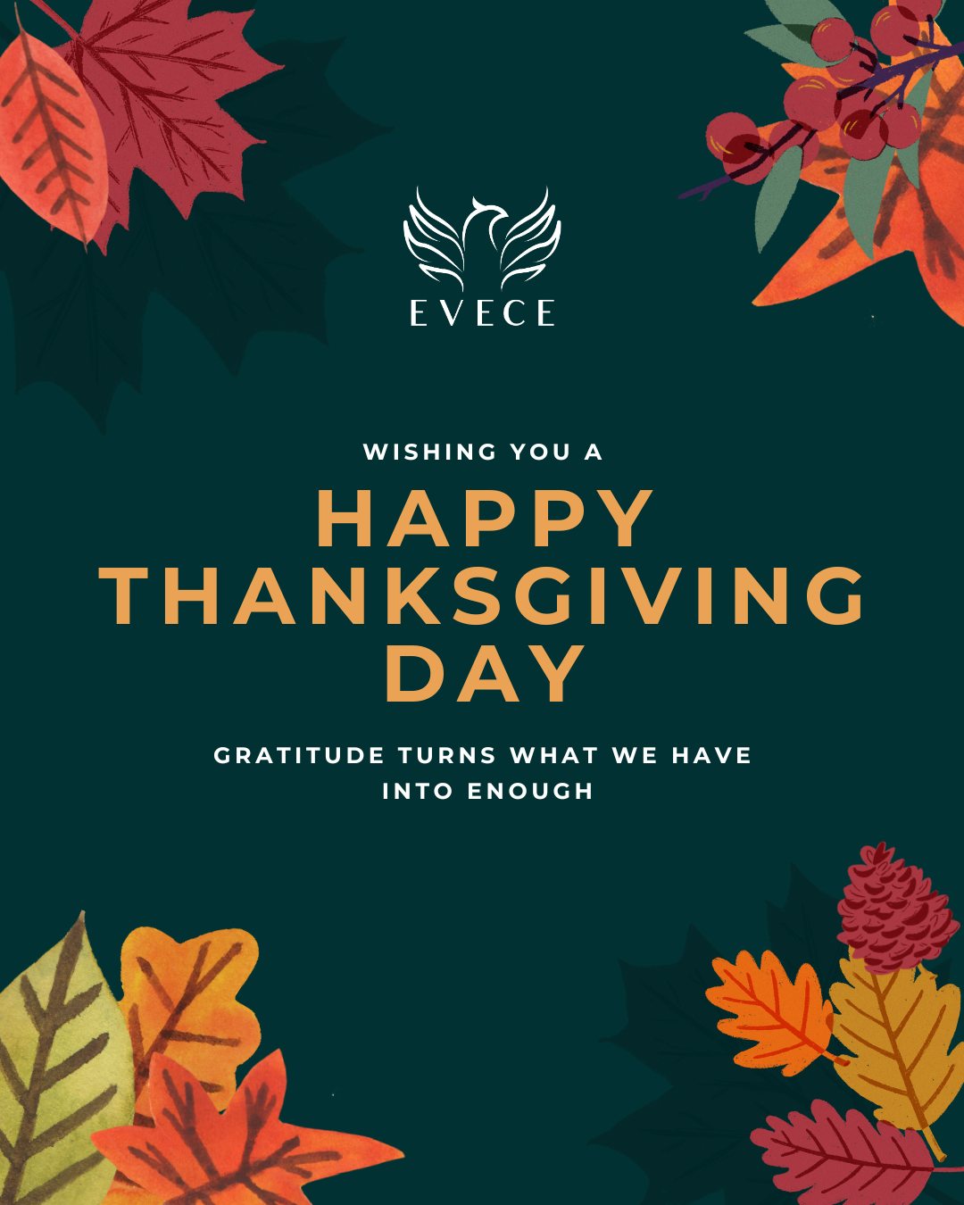 💛 This Thanksgiving, we’re thankful for you! Our community of compassion, awareness, and hope.
Your support helps us create change that matters. 🌿
.
.
.
#ThankfulHeart #EVECEFoundation