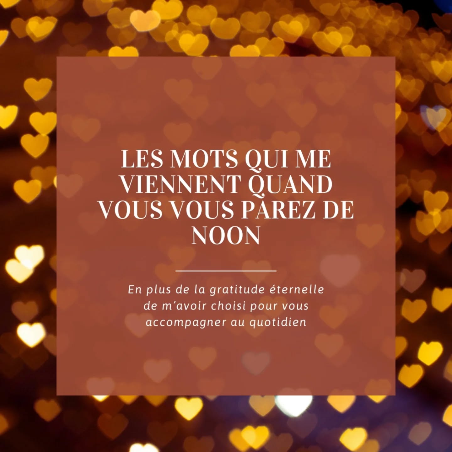 Parce vous êtes ma plus belle source d'inspiration
Parce que sans vous rien ne serait possible
Parce que je me sens si chanceuse de vous accompagner au quotidien avec mes créations
Parce que je rêve d'un monde où chacun-e trouve sa place et se sente aimé, en confiance et encouragé dans sa singularité...
LOVE SUR VOUS !