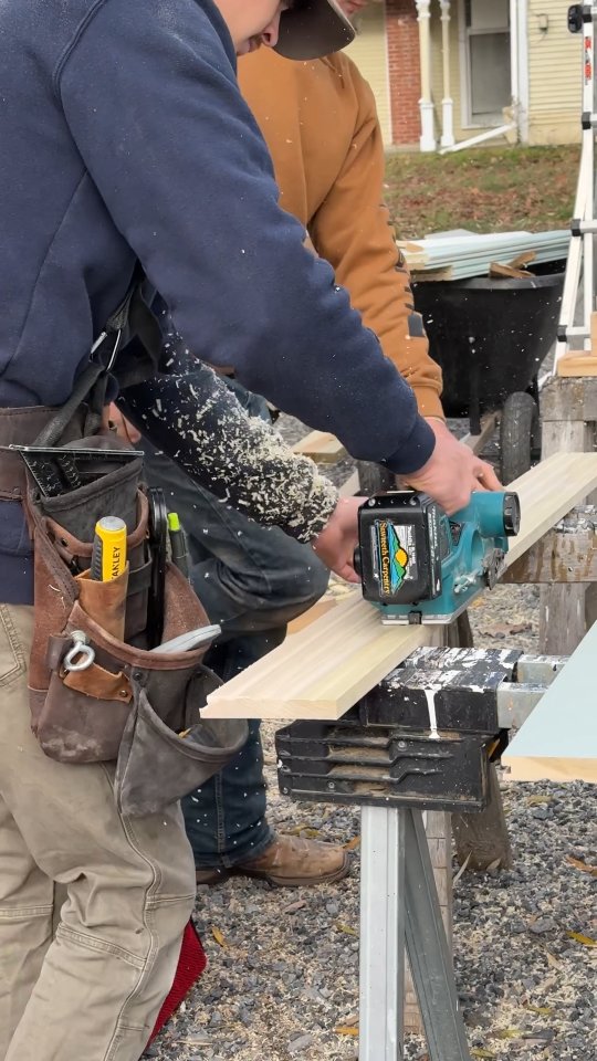 Daniel and Zadock hard at work on the Parish Hall's walk-in shower!
#sawteethcarpentry #upstatenewyork #historicrestoration