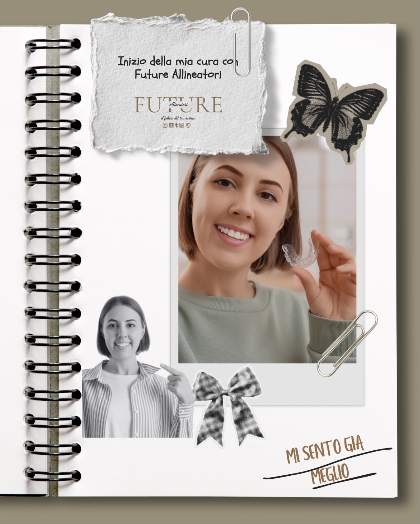 ✨ 𝗘̀ 𝘂𝗳𝗳𝗶𝗰𝗶𝗮𝗹𝗲: 𝗵𝗼 𝗶𝗻𝗶𝘇𝗶𝗮𝘁𝗼 𝗹𝗮 𝗺𝗶𝗮 𝗰𝘂𝗿𝗮 𝗰𝗼𝗻 𝗙𝘂𝘁𝘂𝗿𝗲 𝗔𝗹𝗹𝗶𝗻𝗲𝗮𝘁𝗼𝗿𝗶! ✨
E già dopo il primo giorno ho capito una cosa:
𝗻𝗼𝗻 𝘀𝗲𝗿𝘃𝗲 𝗹𝗮 𝗺𝗮𝗴𝗶𝗮 𝗽𝗲𝗿 𝗮𝘃𝗲𝗿𝗲 𝘂𝗻 𝘀𝗼𝗿𝗿𝗶𝘀𝗼 𝗺𝗶𝗴𝗹𝗶𝗼𝗿𝗲… 𝗯𝗮𝘀𝘁𝗮 𝗰𝗵𝗶 𝘀𝗮 𝗳𝗮𝗿𝗹𝗼 𝗯𝗲𝗻𝗲. 😁✨
Nel frattempo mi diverto a scattare foto col mio nuovo allineatore…
e sì, lo so che lo fate anche voi davanti allo specchio! 🤳😅
Vuoi scoprire come funziona davvero e vedere se puoi iniziare anche tu?
👉 𝗖𝗼𝗿𝗿𝗶 𝘀𝘂𝗹 𝘀𝗶𝘁𝗼: 𝘄𝘄𝘄.𝗳𝘂𝘁𝘂𝗿𝗲𝗮𝗹𝗹𝗶𝗻𝗲𝗮𝘁𝗼𝗿𝗶.𝗶𝘁
𝗘̀ 𝗽𝗶𝘂̀ 𝘀𝗲𝗺𝗽𝗹𝗶𝗰𝗲 𝗱𝗶 𝗾𝘂𝗮𝗻𝘁𝗼 𝗽𝗲𝗻𝘀𝗶!
#FutureAllineatori #SorridiCheTiPassa #NuovoSorrisoChiSei #AllineatoriTrasparenti #smilejourney