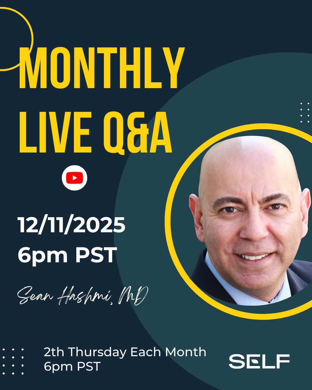 LIVE TOMORROW — 6pm PST
I'm going live to cover the 7 biggest health updates you need to know.
Here's what we're breaking down:
- The WHO just declared obesity a kidney disease. What that means for you.
- The potassium advice your doctor gave you? Outdated.
- A simple magnesium timing trick that doubles its benefit.
- Microplastics are now being called "the new cholesterol." The data is alarming.
- Why your brain fog might be a power problem — not a sleep problem.
- GLP-1 medications and muscle loss. What the research actually shows.
- Rapamycin for longevity. Why I'm not taking it.
Bring your questions. I'll answer them live.
Tomorrow. 6pm PST. YouTube.
Link in bio.
#KidneyHealth #KidneyDisease #CKD #GLP1 #Ozempic #Wegovy #Semaglutide #Longevity #MetabolicHealth #EvidenceBasedMedicine #NephrologyEducation #KidneyDoctor #HealthOptimization #PreventiveMedicine #Microplastics #Rapamycin #BrainFog #KidneyStones #PlantBasedKidney #SELFPrinciple