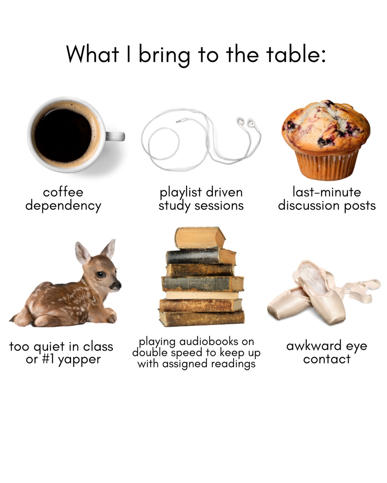 What I bring to the table featuring @feralghoulfriend 🦌