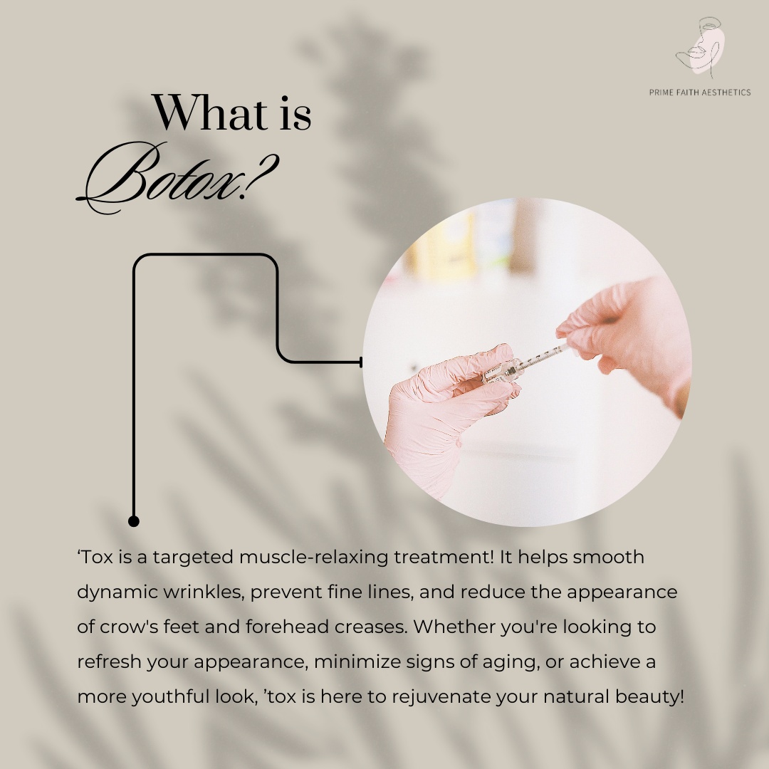 Smooth, refresh, and rejuvenate — discover how Botox helps soften fine lines and restore a naturally youthful glow. 💉
💻 primefaithaesthetics.com
⚕️Under medical directorship of Dr. Oramalu
#PrimeFaithAesthetics #AestheticClinic #BeautyStudio #MedSpa #AestheticServices #AgeGracefully #RefreshYourLook #GlowUp #SkinEnhancement #BeautyBoost #ConfidenceBoost