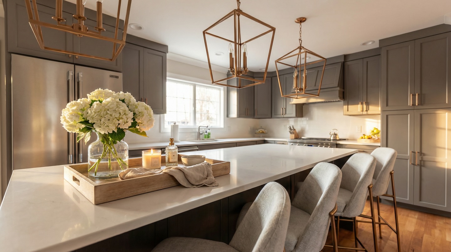 Another before and after of the kitchen that we just finished for our amazing clients. Special shoutout to Nittany Builders and @walnut_hill_woodworking for the craftsmanship on this one 👍🏼