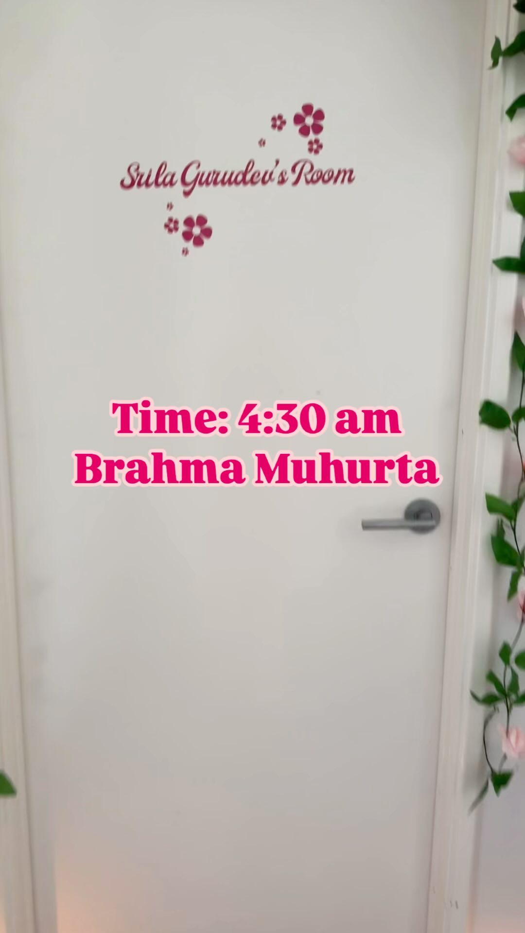 Srila Gurudeva Srila Bhaktivedanta Vana Goswami Maharaja shows us by his own example how to practice bhajana and sadhana.
Every day we should wake up early in the morning, and immediately, first and foremost, we should wake take our japamalas and chant holy names. Who knows if we will be alive until we finish our morning shower?
Chant holy names and be happy!
