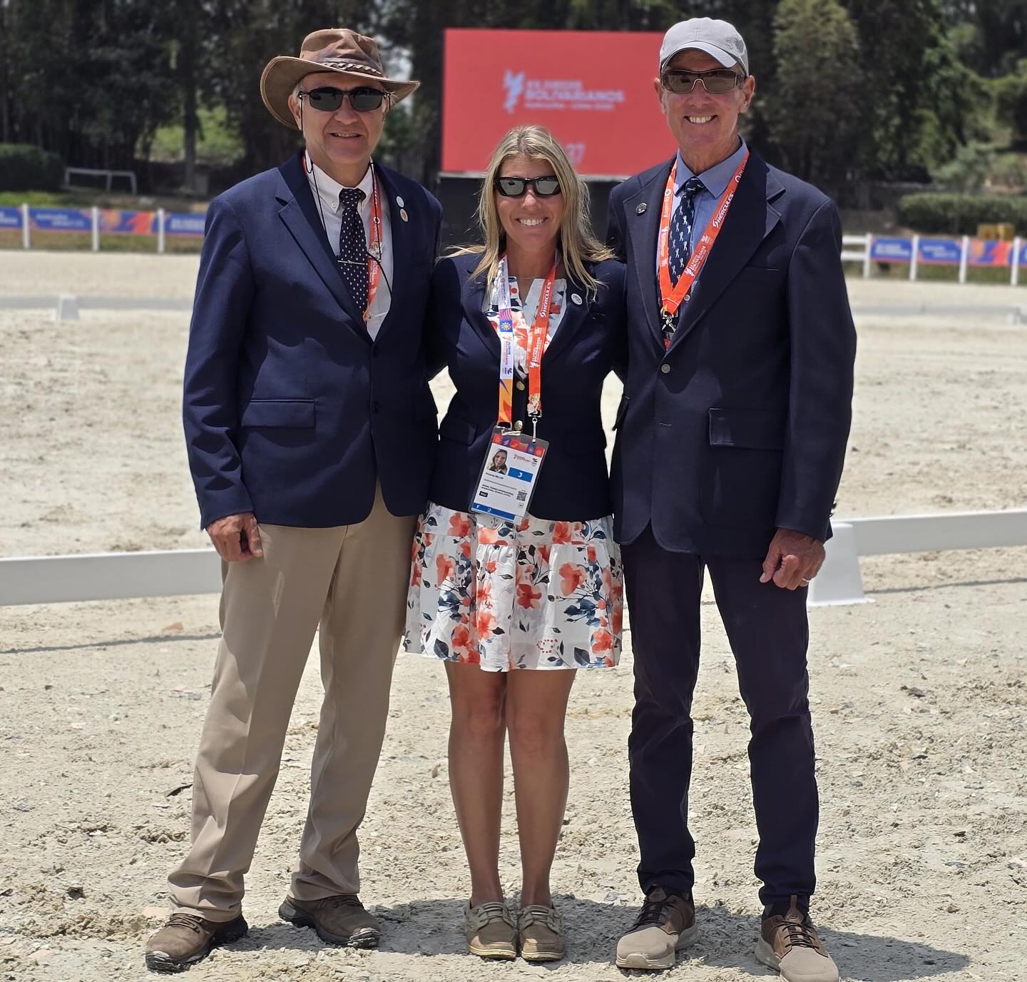 What a team here at the Bolivarian Games! Dressage day is complete, now onto cross-country! #millereventing #bolivariangames2025 @peterscottgray Amanda Miller 🇺🇸 Peter Gray 🇨🇦 Delano Bastos 🇧🇷