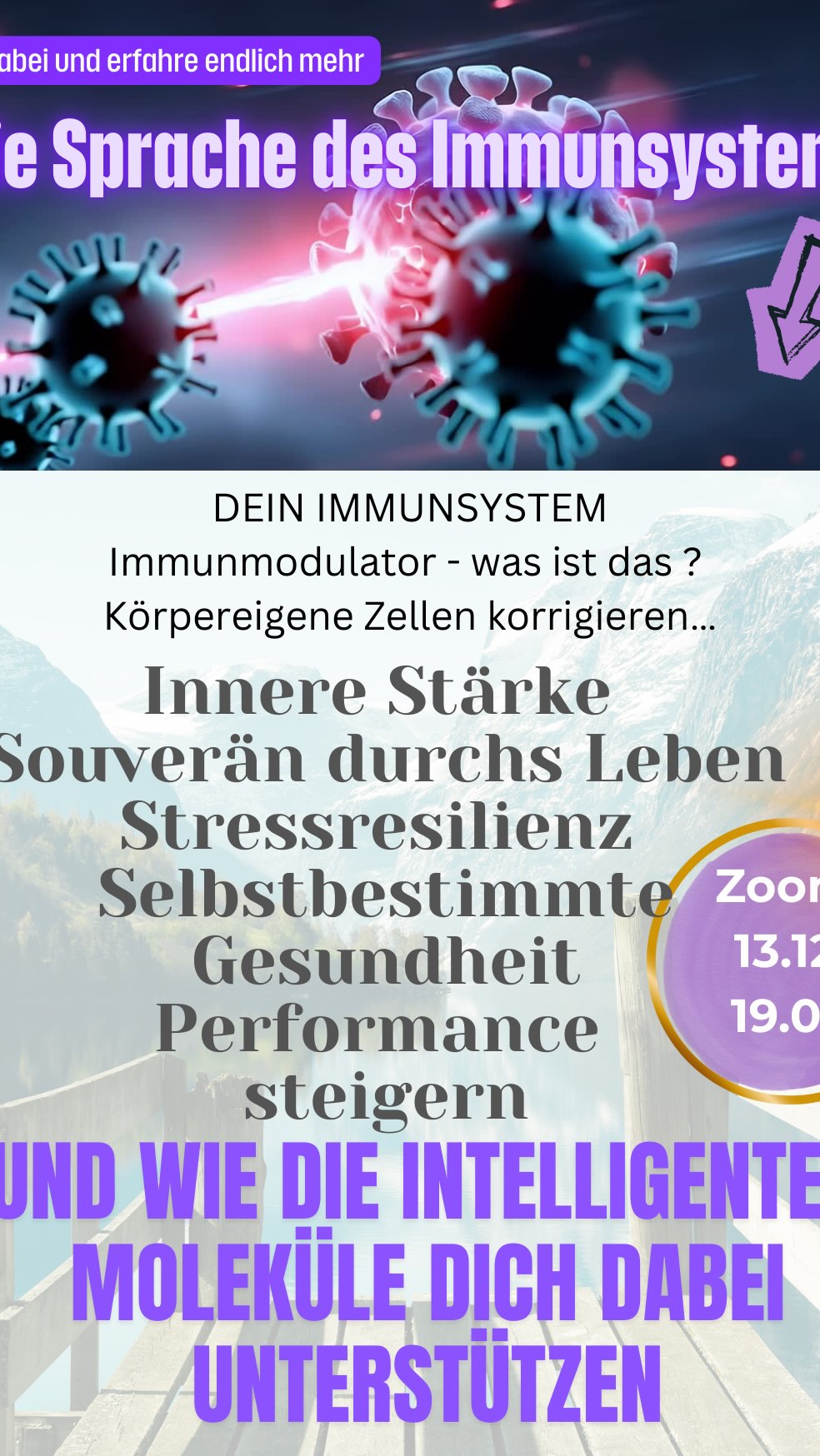 „Stell dir vor: Dein Immunsystem bekommt eine Bedienungsanleitung. Genau das hat mein Leben verändert.“
