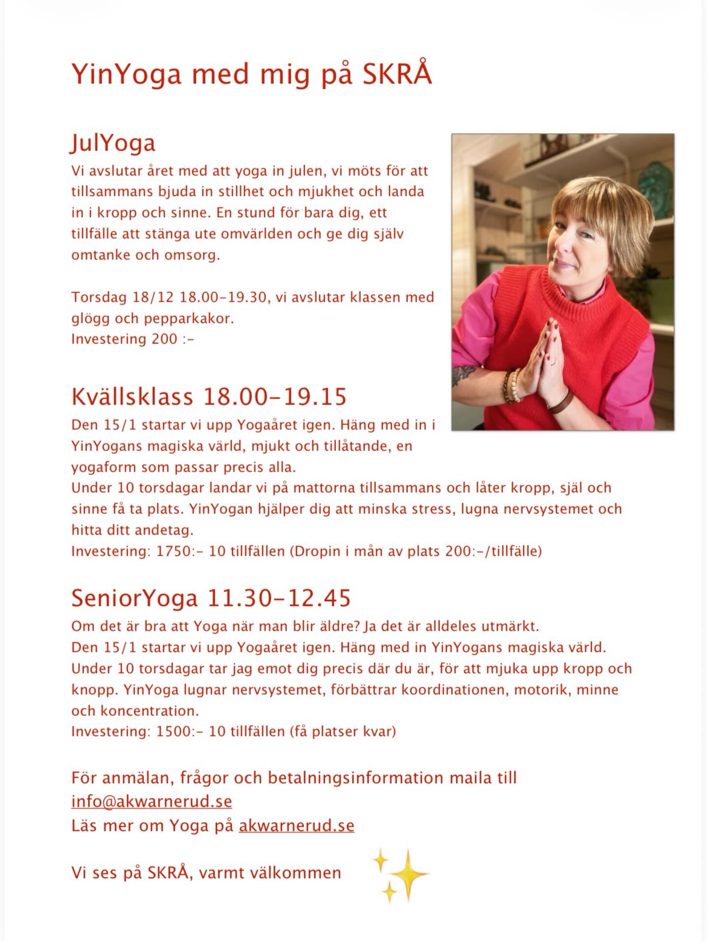 Yoga med mig på SKRÅ Alnö 🧘♀️✨