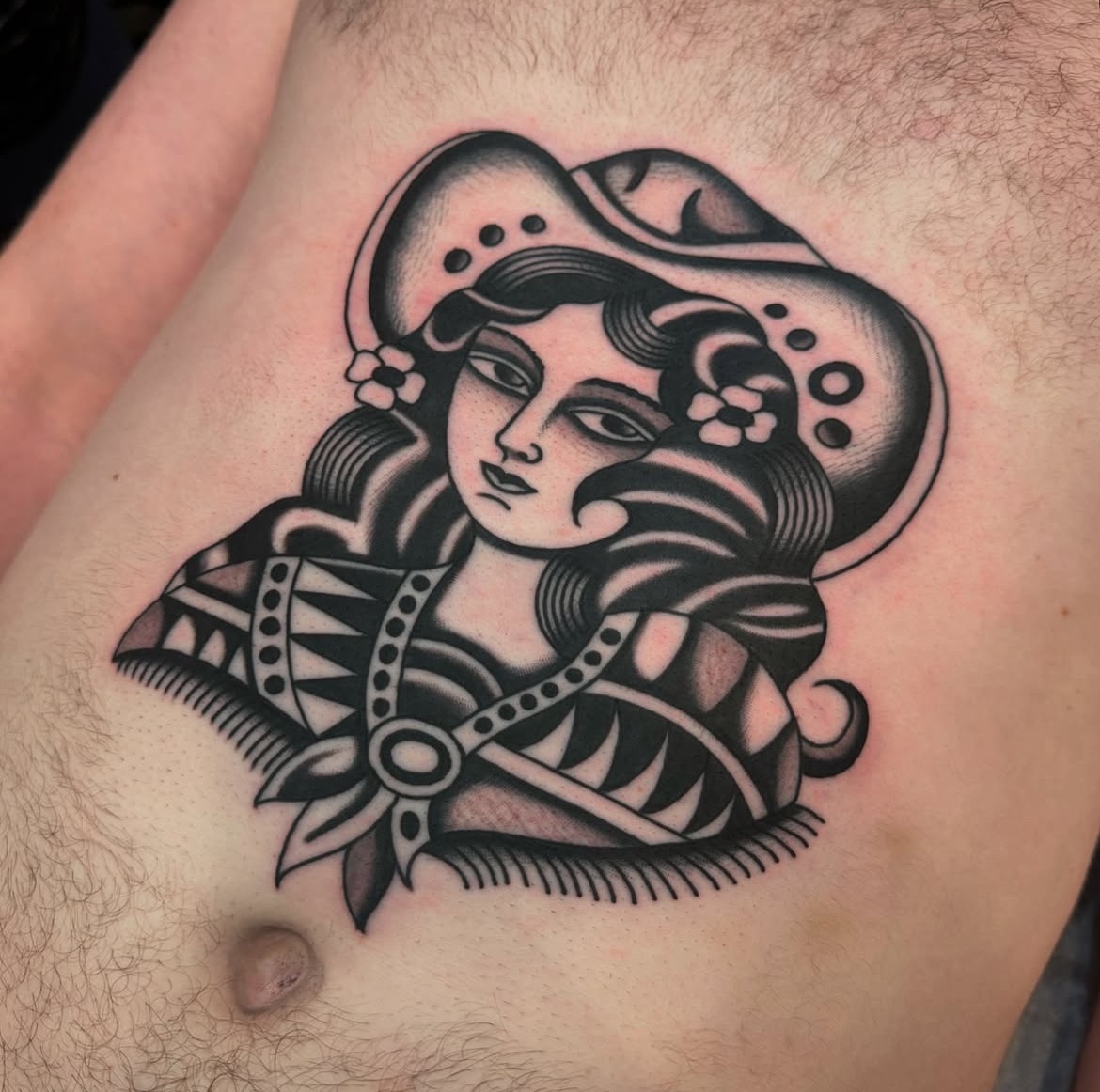 Howdy! This is your reminder to book in with Aaron - his books are open 🤠
@aaronjmurphy_
.
.
.
.
.
.
.
.
.
.
.
.
#perthtattoo #traditionaltattoo #stomachtattoo #blackworktattoo #cowgirltattoo