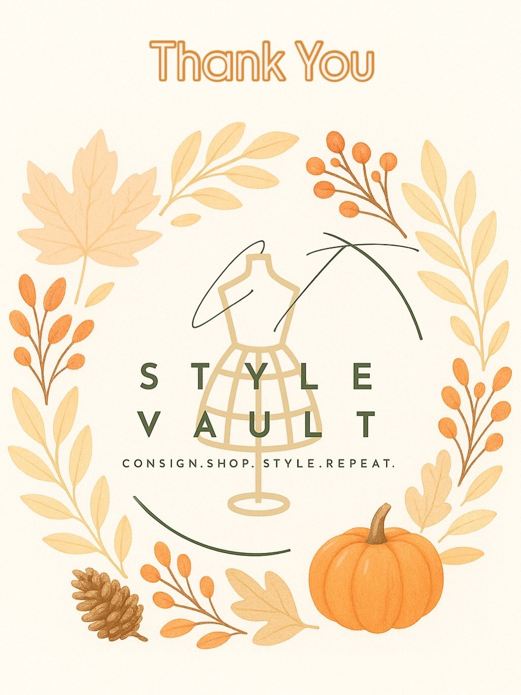 Happy Thanksgiving from CT Style Vault 🤍
Today, our hearts are extra full.
To our clients, our consignors, our friends, our neighbors… and this incredible community that has welcomed CT Style Vault with so much warmth- thank you.
We’re still in our early days, but the support, the excitement, and the constant flow of incredible style you’ve shared with us has been beyond anything we imagined.
Thank you for supporting us, sharing your gorgeous pieces, and helping The Vault grow one look at a time.
Wishing you a beautiful and stylish Thanksgiving.
With gratitude — CT Style Vault 🤍✨
#happythanksgiving #ctstylevault #consignmentboutique #shopsmall #darienct #greenwichct #newcanaan #resale #sustainablefashion #community #gratitude