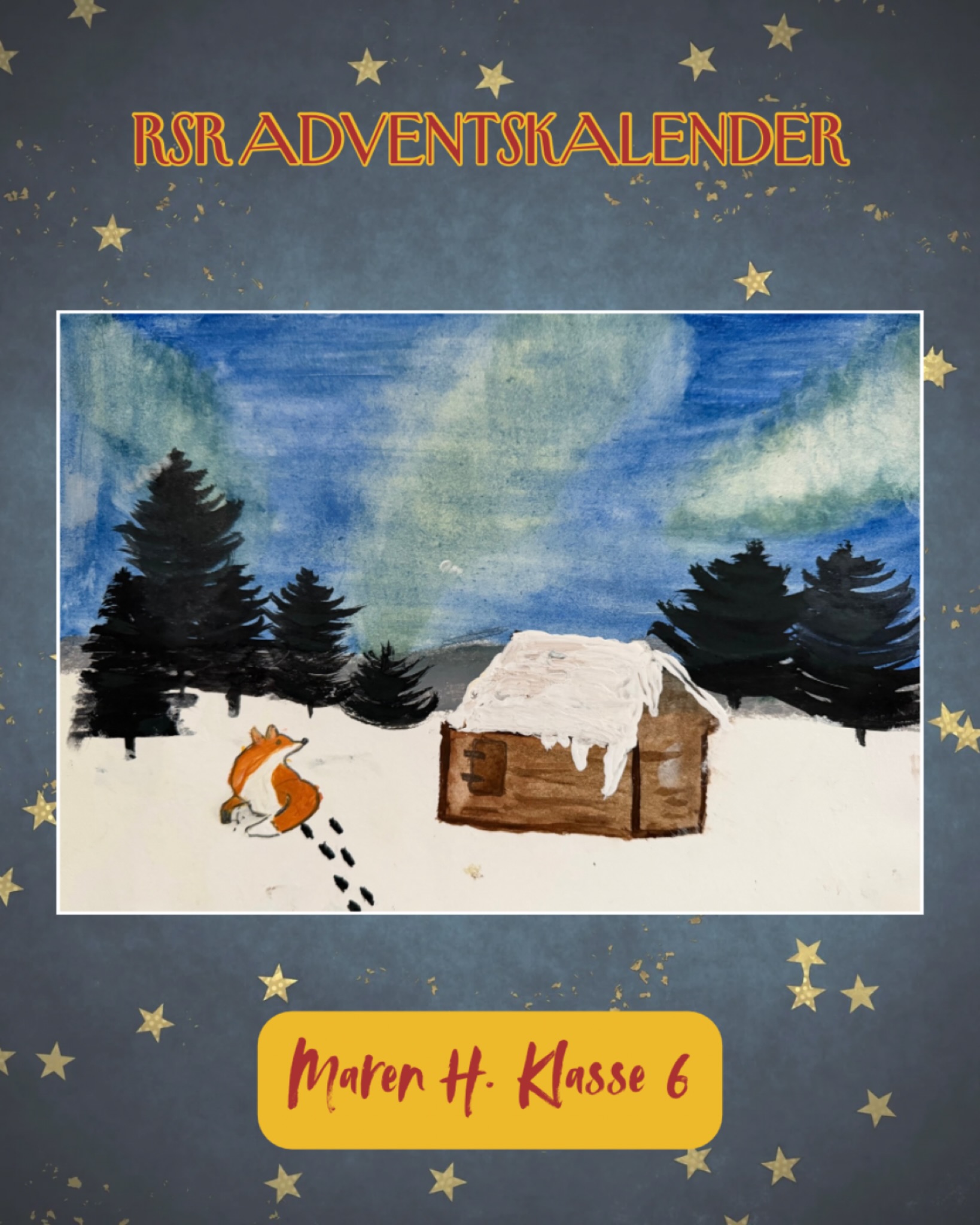 3. Dezember ✨ Heute öffnet sich ein weiteres Adventstürchen – und Marens winterliches Kunstwerk lässt uns für einen Moment zur Ruhe kommen ❄️🦊
#rsrachern #achern #adventskalender