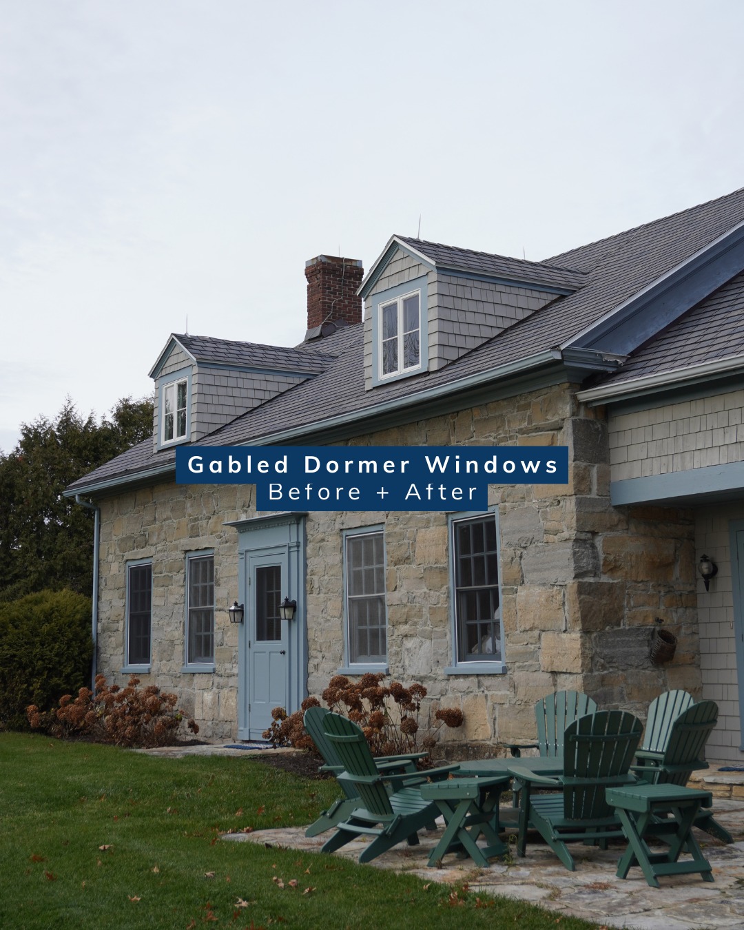 The gabled dormers on this beautiful old stone home have been carefully restored, bringing new life to a defining feature of its roofline. Once built to provide light and ventilation to the upper rooms, these windows now serve the same purpose except with updated framing, insulation, and custom trim that preserve their original character.
A small detail on the exterior, but one that makes an impact on the character and value of the home.
#sawteethcarpentry #historicrestoration #essexny