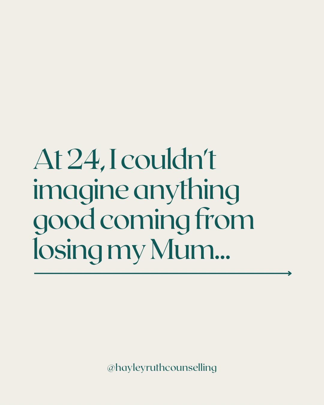 National Grief Awareness Week begins tomorrow and the theme is ‘growing through grief’.
When my Mum died in 2013, the idea that I could ‘grow’ from something so devastating felt insensitive. Like someone was trying to find a silver lining where there was never going to be one.
But looking back over the last decade, I can see just how much I have grown - not in spite of my grief, but because of it.
Rumi wrote, “The wound is the place where the light enters you”.
Through my grief, I found a way to transform my pain into light - one that I can now offer to others through therapy and grief tending.
If I could turn back time and have my Mum here instead, I would. In a heartbeat.
But grief doesn’t offer us that choice.
What it does offer is the chance to transform our pain into something that matters.
And I’m so grateful I have been able to find that in holding space for others in their grief.
🤍 If you’re navigating grief after losing a parent young and feel like you need some support right now, you can follow the link in my bio to book in a free connection call to explore starting 1:1 therapy with me.
#nationalgriefawarenessweek #growingthroughgrief #motherloss #parentloss #fatherloss #grieftherapy #griefcounselling #griefsupport #NGAW25