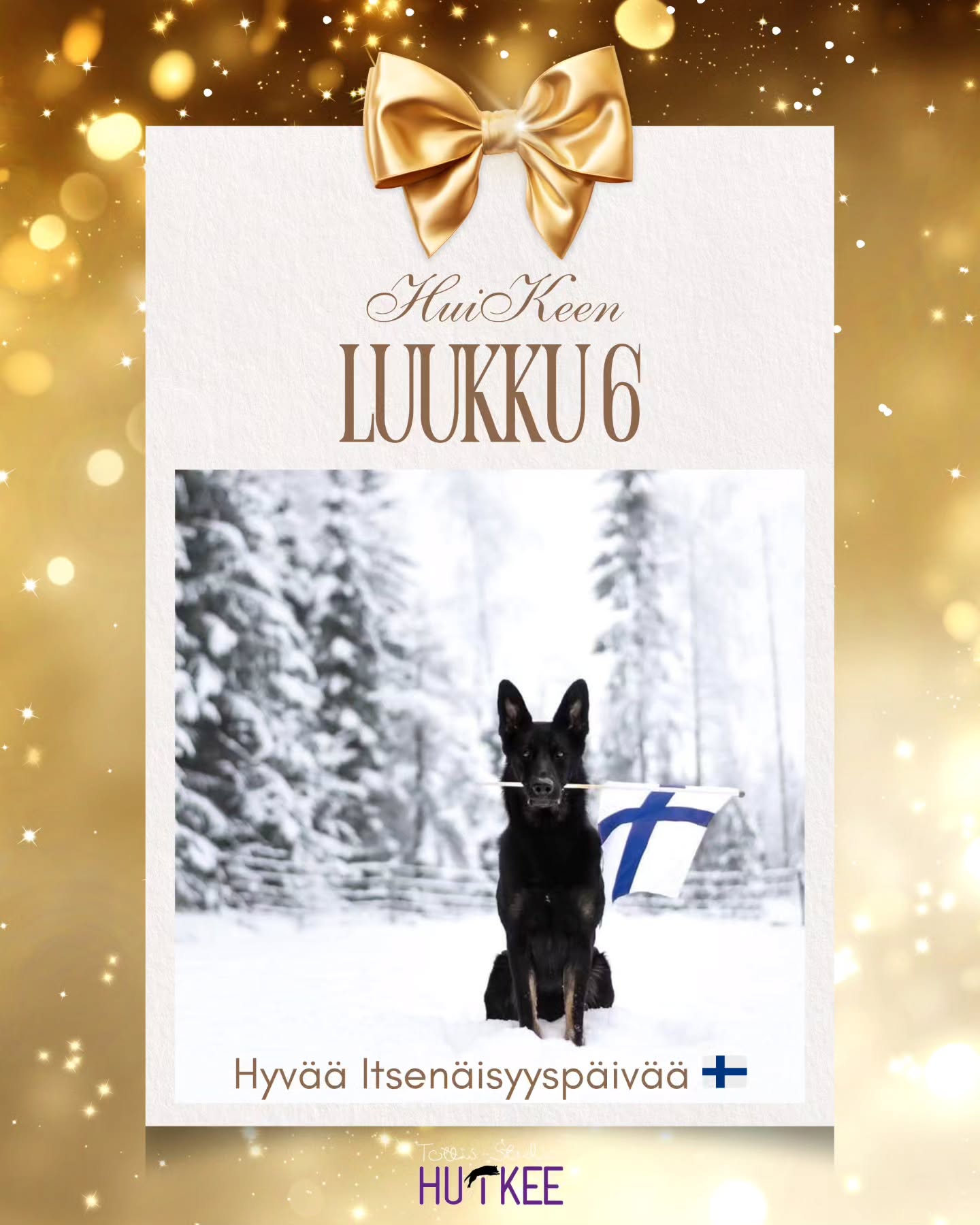 🤍💙 HuiKeen Joulukalenteri 💙🤍
6.12 Hyvää Itsenäisyyspäivää! 🇫🇮💙
#huikeenjoulukalenteri2025
#Itsenäisyyspäivä #tottisstudiohuikee