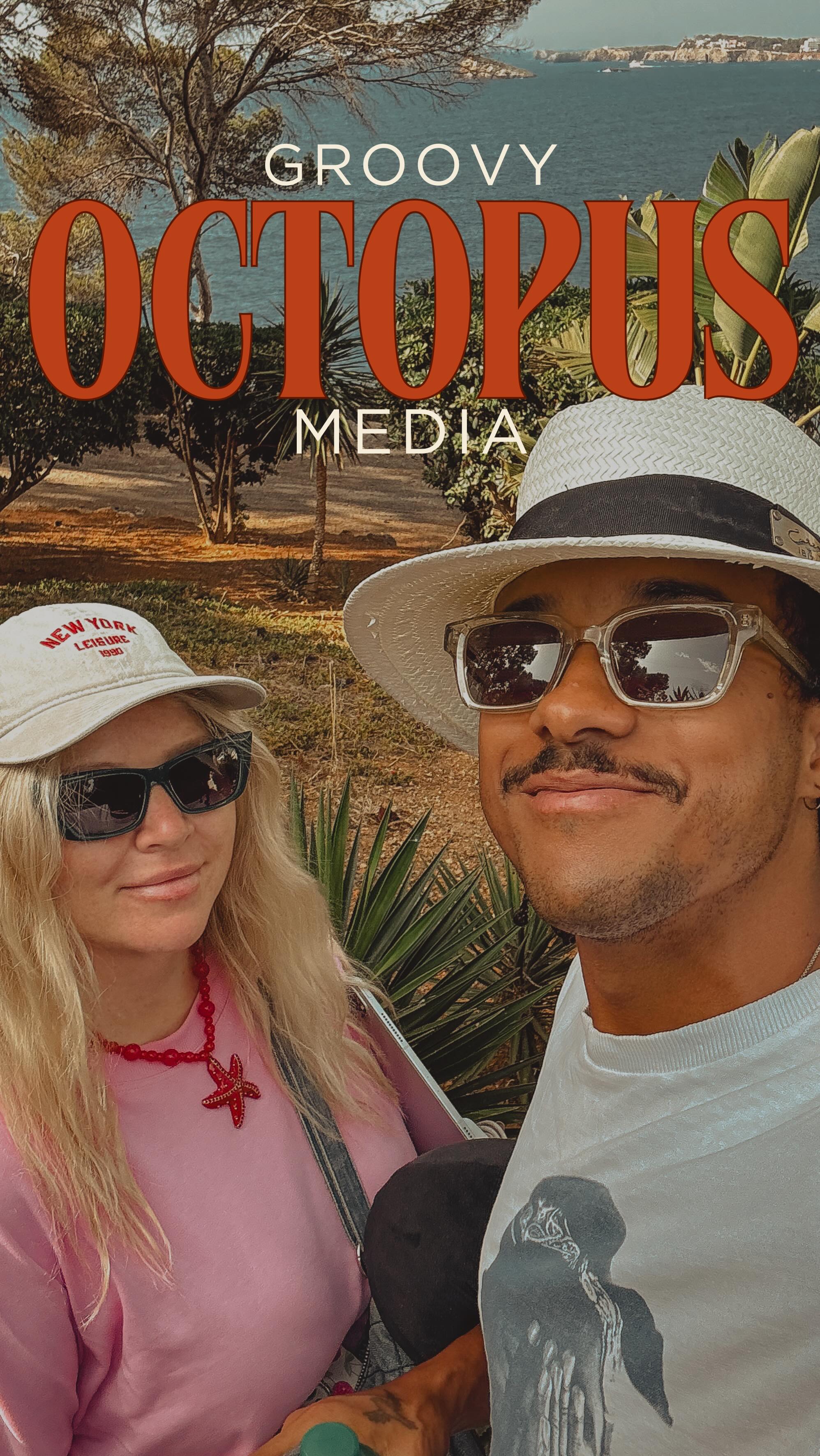 Thought we’d better reintroduce ourselves as the business has grown so much in the last year! So, hiiii! 👋🏼 We’re Adam & Jen, founders of Groovy Octopus Media 🪩🐙
We’ve both been photographing and filming our entire lives - Jen with a background in weddings, festivals and editorial shoots since 2013 and Adam shooting adverts for huge brands all over the world since he was literally 16 years old. Clients include ITV (Adam even went in the Love Island villa!) Coca-Cola, Tomorrowland and Adam also threw himself out of a plane for Tourism Australia! The list really does go on… We’ve even filmed Ice Cube. Yep. THE Ice Cube.
In 2023 we decided to close our bridal shop in Brighton (that’s a whole other story!) and pack our lives into our van to travel all over Europe capturing memories for ourselves, but also for you!
Every single year we look back and can’t believe the progress we have made, the experiences we’ve had and the opportunities that we are so grateful for 💘
We’re so excited that we now have a small team at Groovy Octopus Media to capture even more special and priceless moments across the UK and Europe. All of us put our heart and souls into each wedding, event or shoot we capture and we tend to leave with new besties every time!! 🥹
Each year we’re blessed to spend our summers in Ibiza where we absolutely love the ocean, exploring the mountains and digging through the stalls at hippie markets! ✌🏼 However we’re always just a short flight away from our weddings in mainland Europe, which we love just as much.
Honestly we pinch ourselves daily that we get to do this and we don’t ever take it for granted. If you want to know more about us, just send us a DM or have a good ol’ stalk of our socials! 🤣
Thank you for reading if you got this far, and an even bigger thank you to the people and couples who trust us to capture such special moments each year!! 💘🏝️☀️