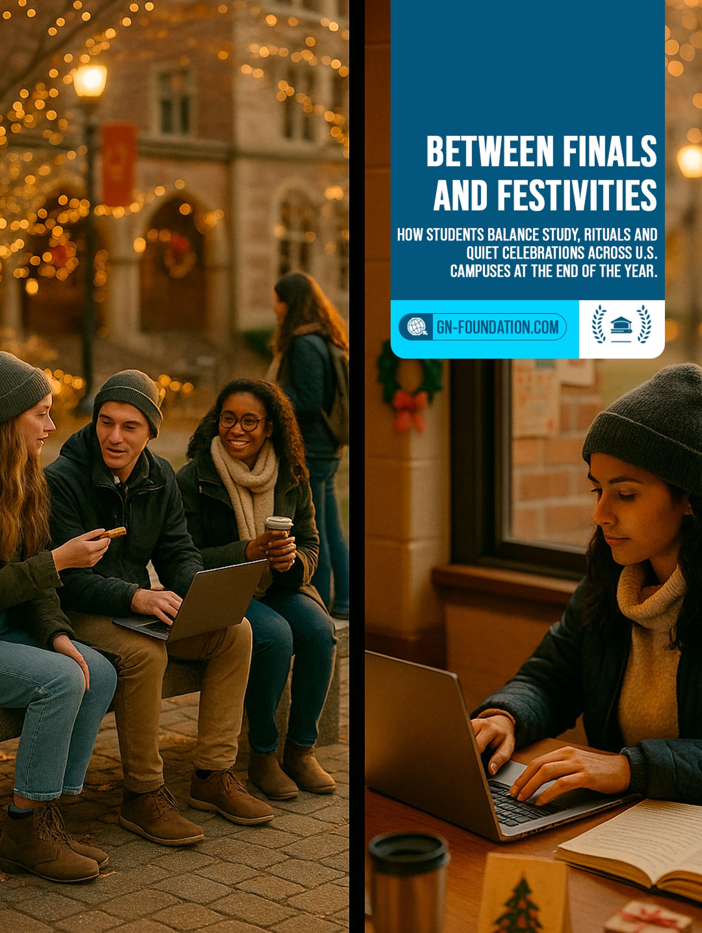 End-of-year season: the rush of exams and the festive spirit meet on university campuses! 🙏
For young people who are far from home (whether in another state or country), the university becomes a central point of support.
For us at @gen.foundation, the key to a successful end of the year is finding the perfect balance between academic demands and spiritual and social needs. ⚖️
Discipline and community flexibility: the partnership that makes the difference. 😉
Visit us at https://www.gn-foundation.com/ 💻
#GNFoundation #University #Youth EndOfYear Festivities Academic Campus
———————————-
Época de final de ano: a correria de provas e o clima festivo se encontram nos campi universitários!🙏
Para os jovens que estão longe de casa (seja em outro estado ou país), a universidade se torna um ponto central de apoio.
Para nós da @gen.foundation a chave para um final de ano bem-sucedido é encontrar o equilíbrio perfeito entre as exigências acadêmicas e as necessidades espirituais e sociais. ⚖️
Disciplina e flexibilidade da comunidade: a parceria que faz a diferença. 😉
Visite-nos em https://www.gn-foundation.com/ 💻
GNFoundation Universidade Jovens FinaldeAno Festividades Academico Campi