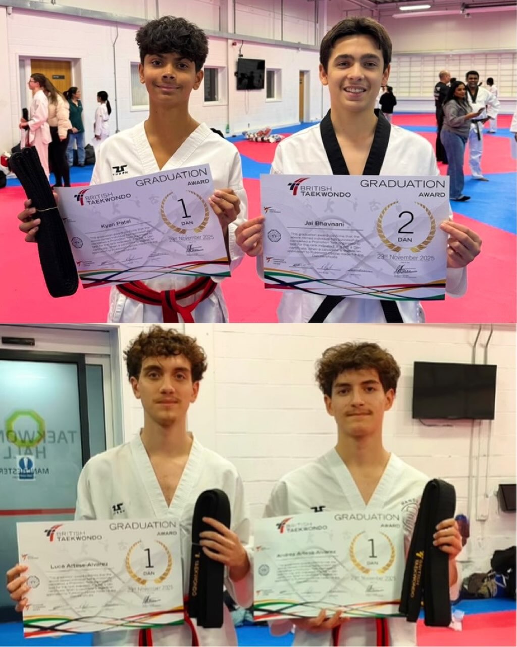 Huge congratulations to our Hansu students for passing their black belt Grading and being awarded their 1st & 2nd Dan π
